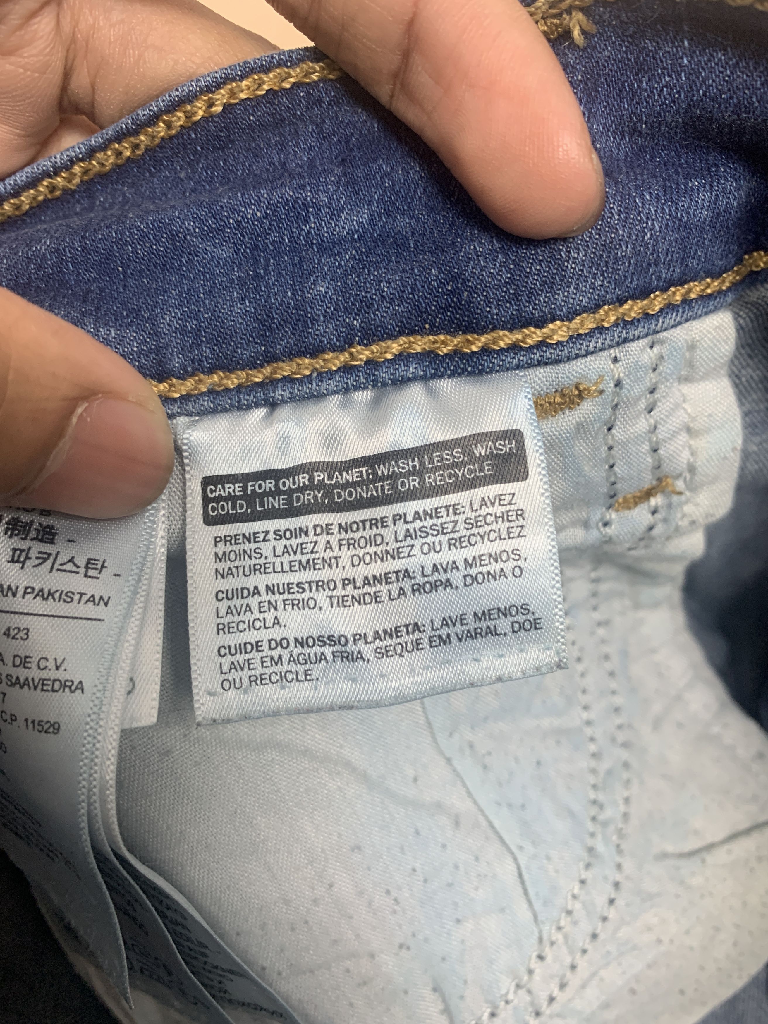 Levi's Vintage Levis 720 Skinny Faded Blue Jeans Size US 31 - 16 Thumbnail