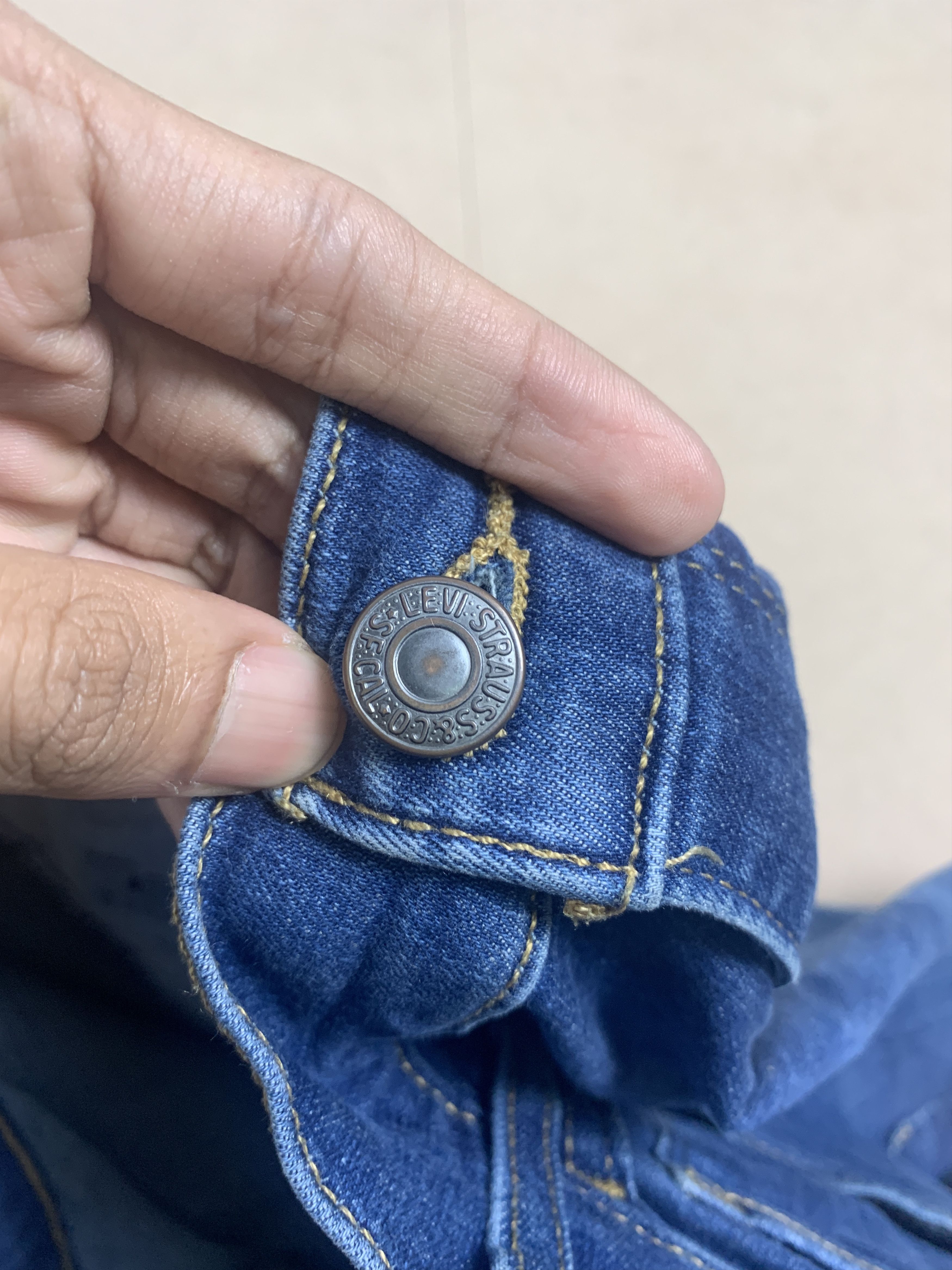 Levi's Vintage Levis 720 Skinny Faded Blue Jeans Size US 31 - 19 Thumbnail