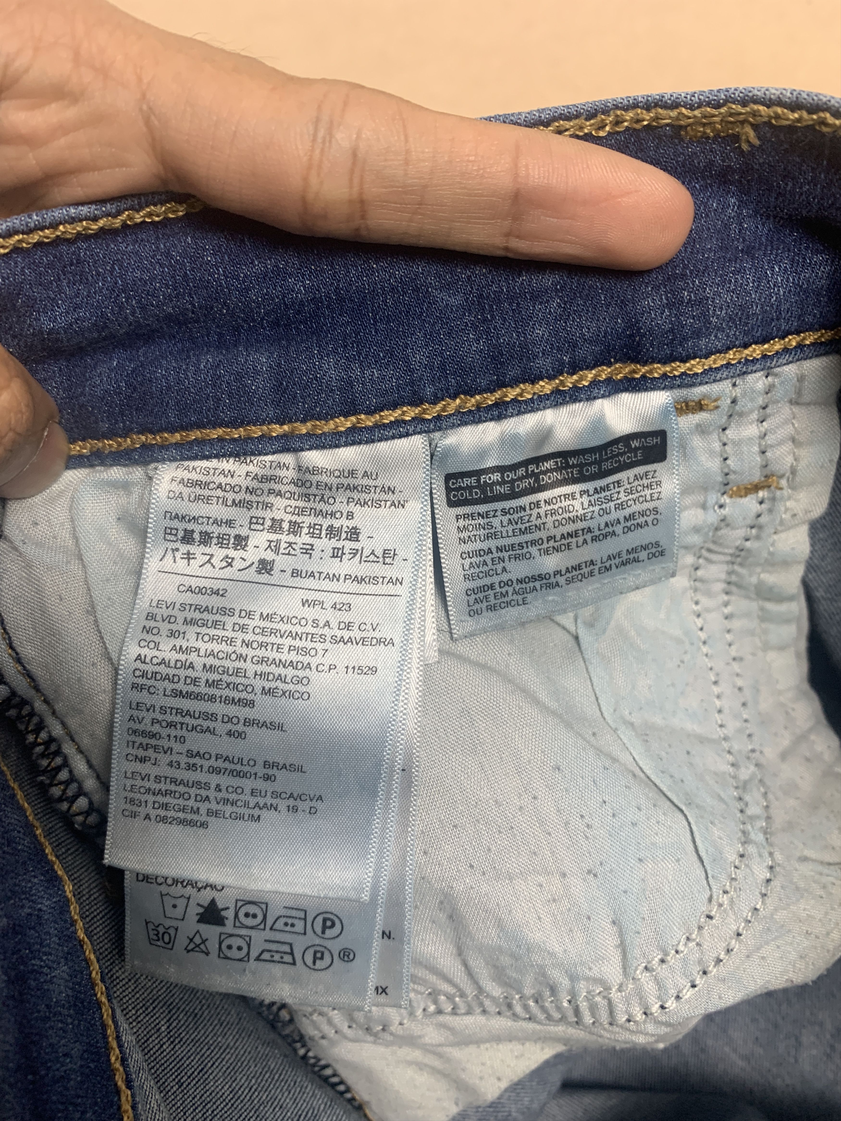Levi's Vintage Levis 720 Skinny Faded Blue Jeans Size US 31 - 10 Thumbnail