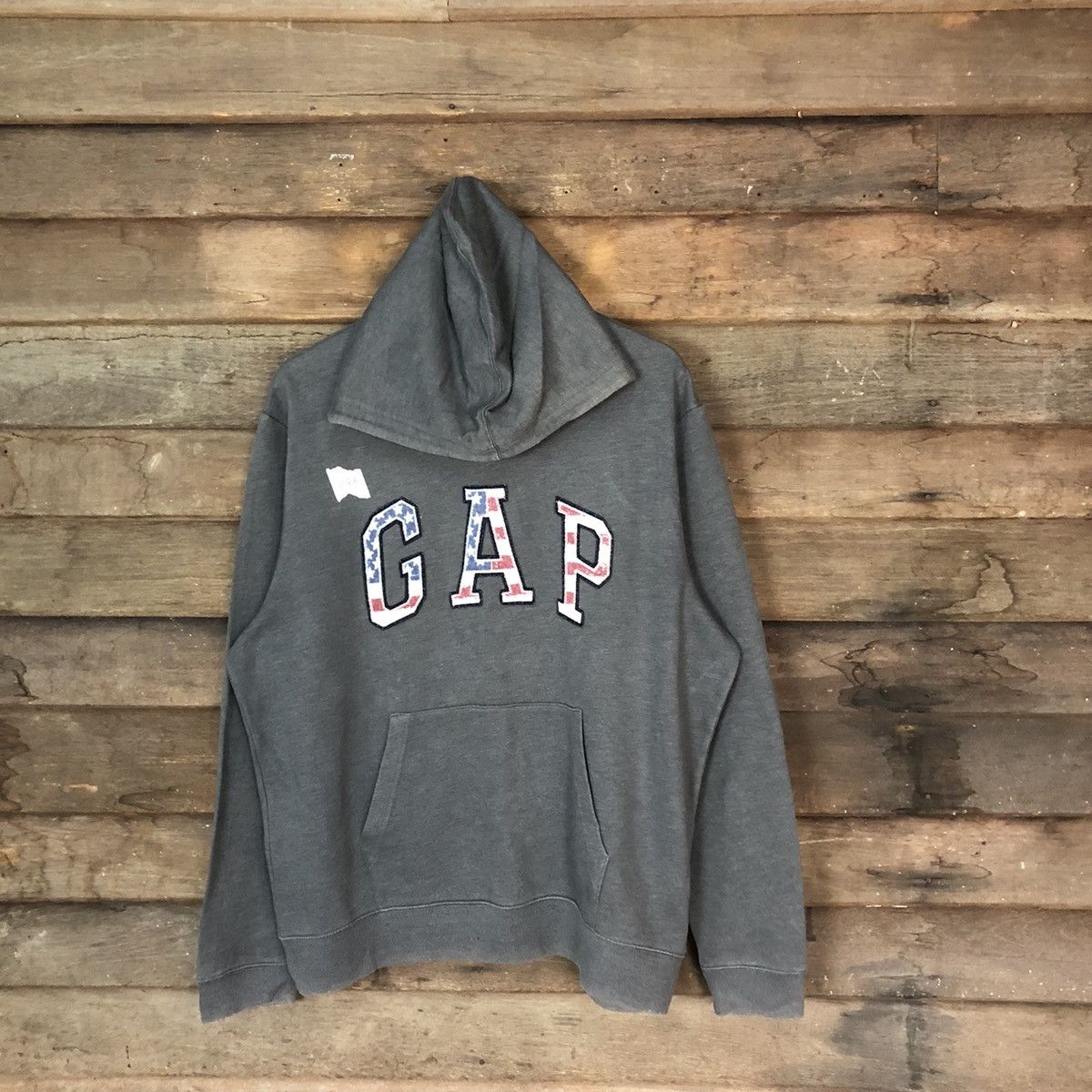 Gap × Vintage Gap grey Hoodie #356B Size US XL / EU 56 / 4 - 1 Thumbnail