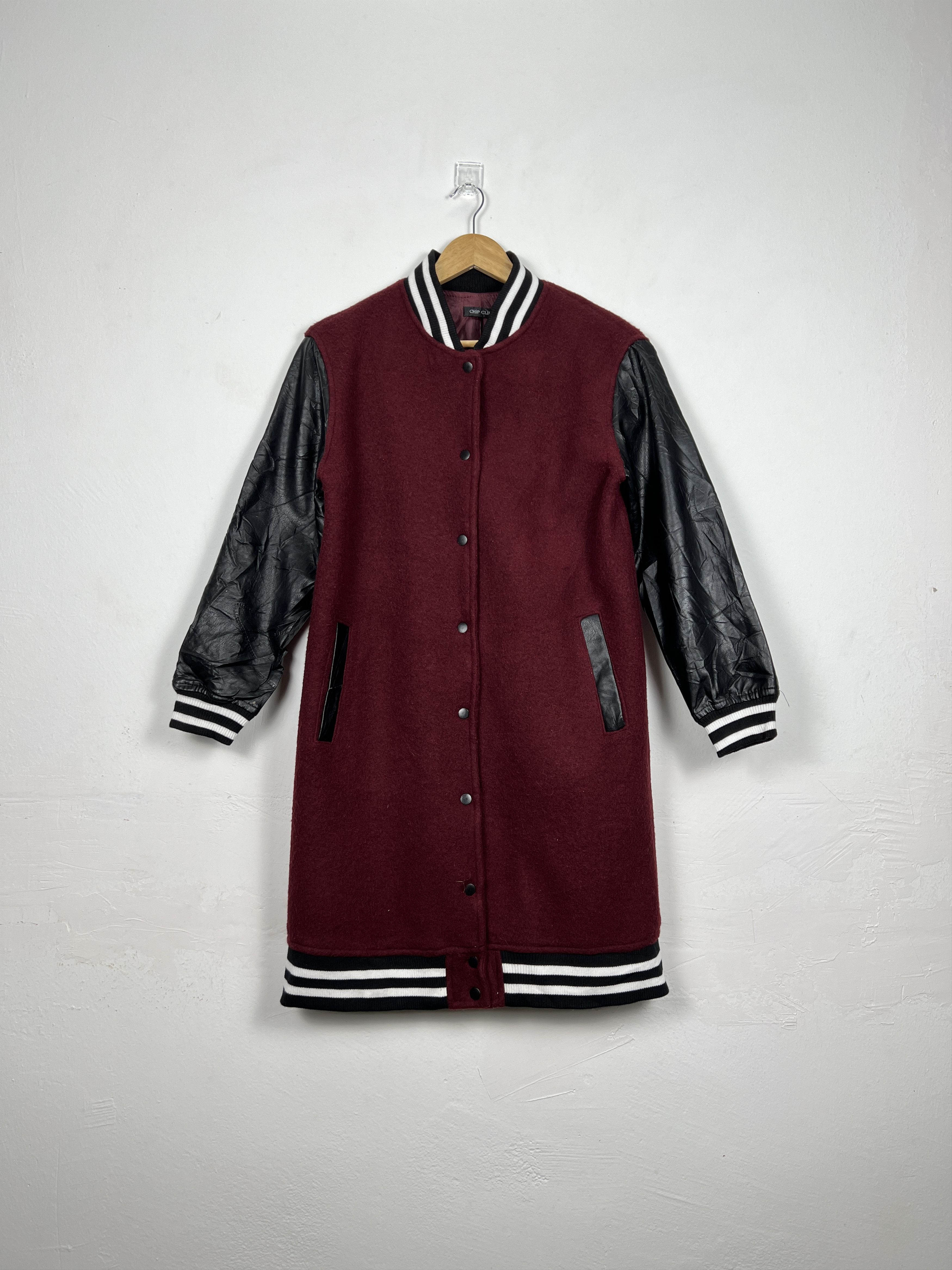 Japanese Brand Vintage Long Women Varsity Jacket J0051 Size S / US 4 / IT 40 - 1 Thumbnail