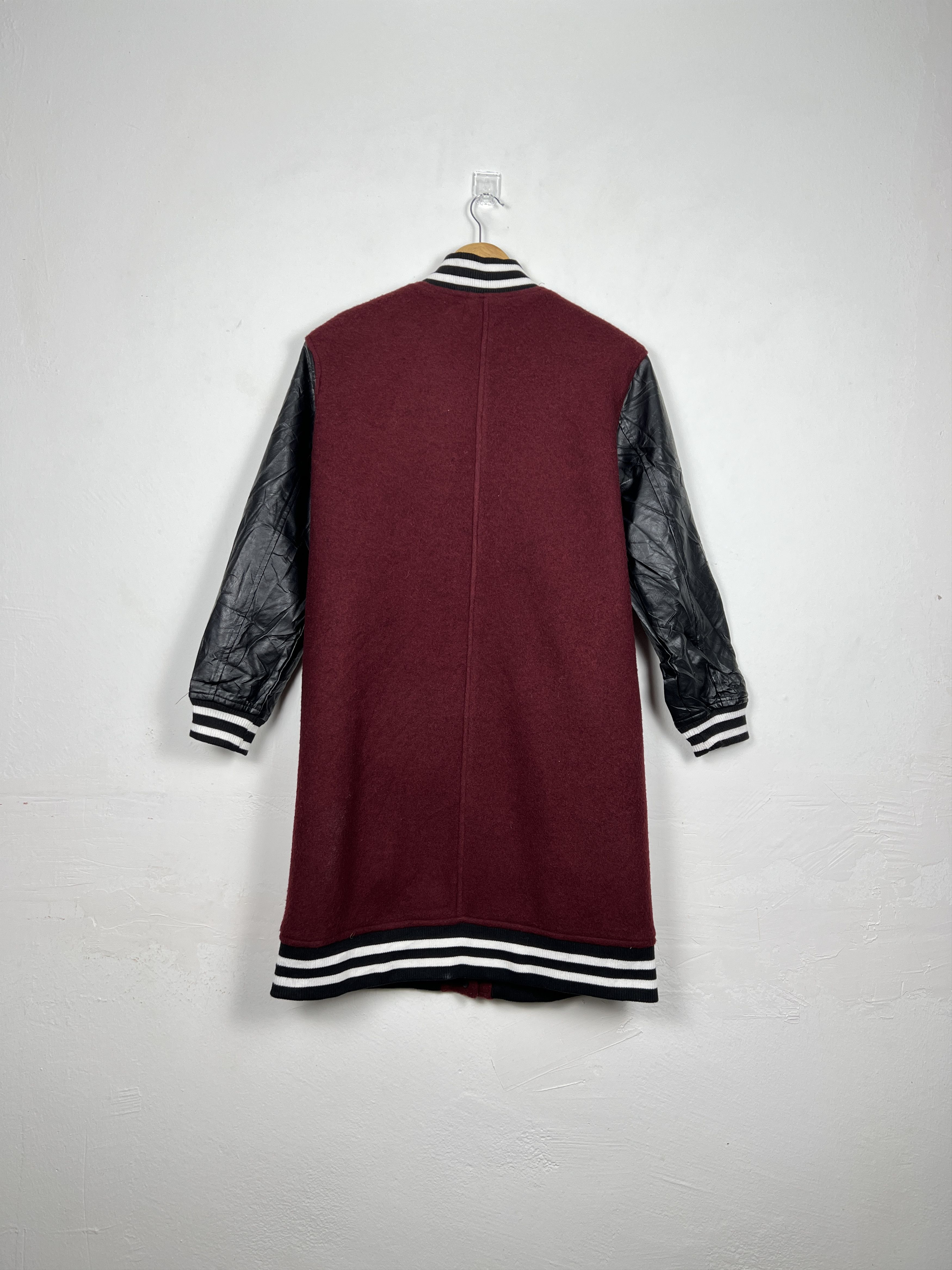 Japanese Brand Vintage Long Women Varsity Jacket J0051 Size S / US 4 / IT 40 - 7 Thumbnail