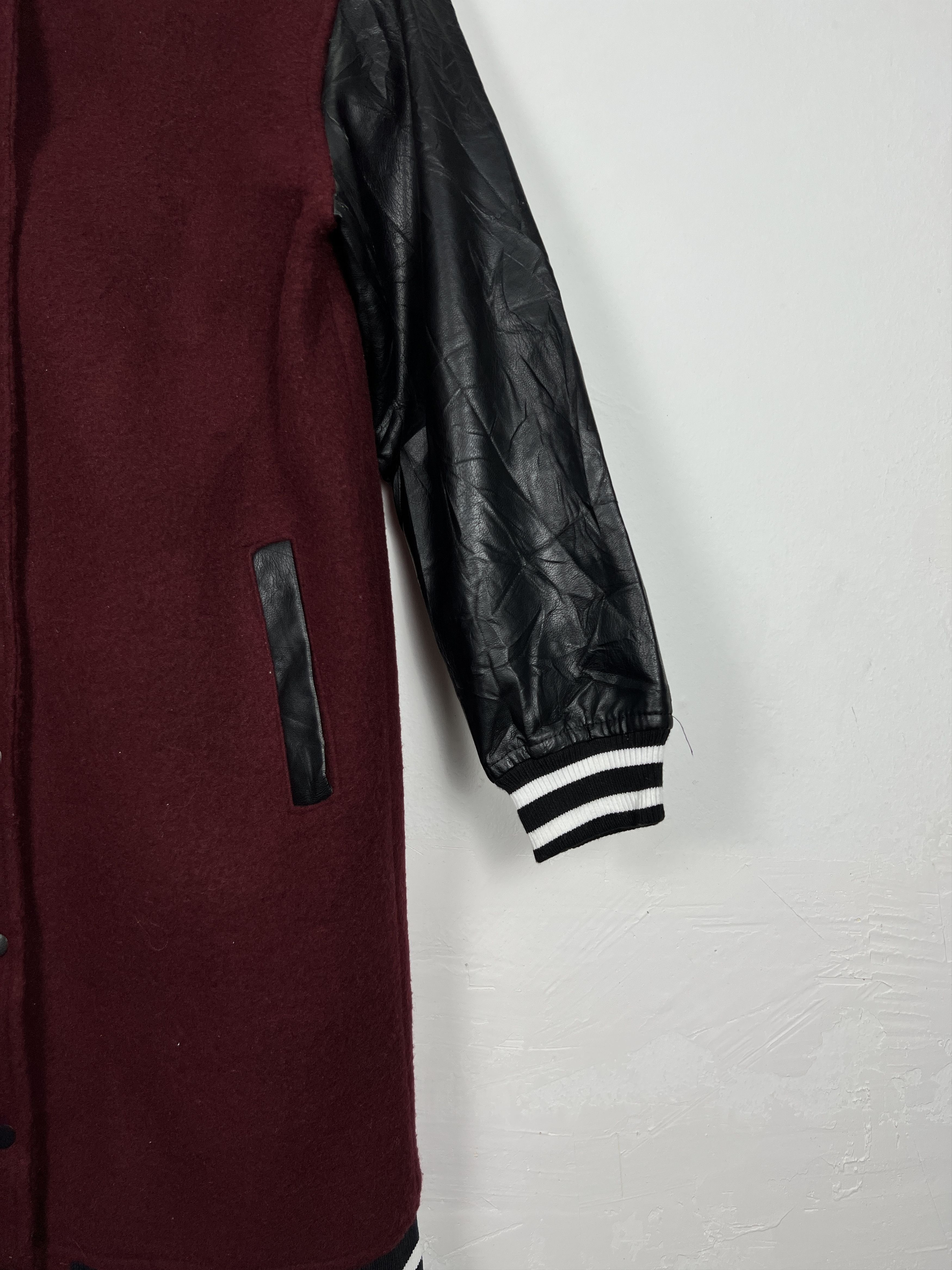 Japanese Brand Vintage Long Women Varsity Jacket J0051 Size S / US 4 / IT 40 - 3 Thumbnail