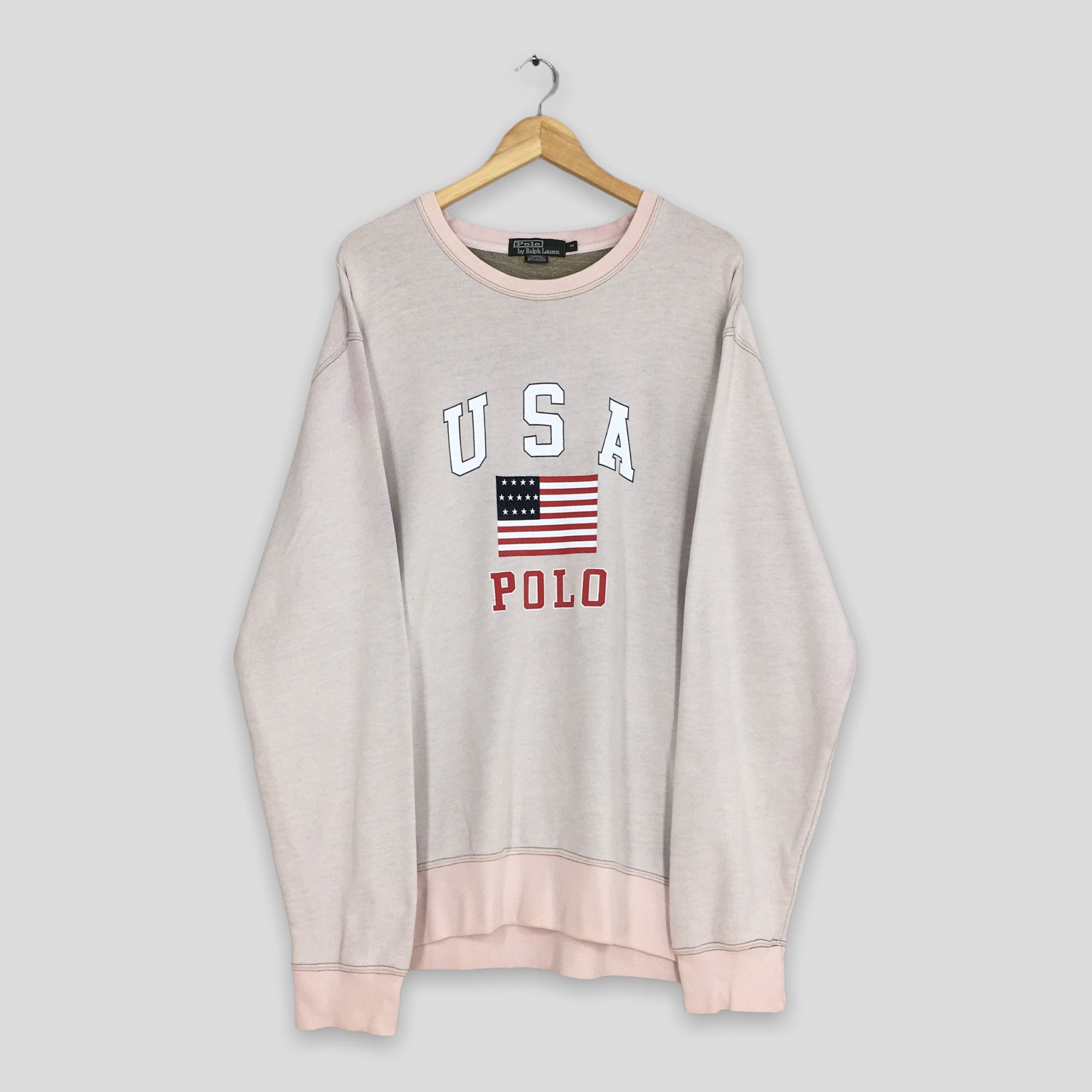 Polo Ralph Lauren × Ralph Lauren × Vintage Vintage Polo Ralph Lauren Usa Sweatshirt Medium Size US M / EU 48-50 / 2 - 1 Thumbnail