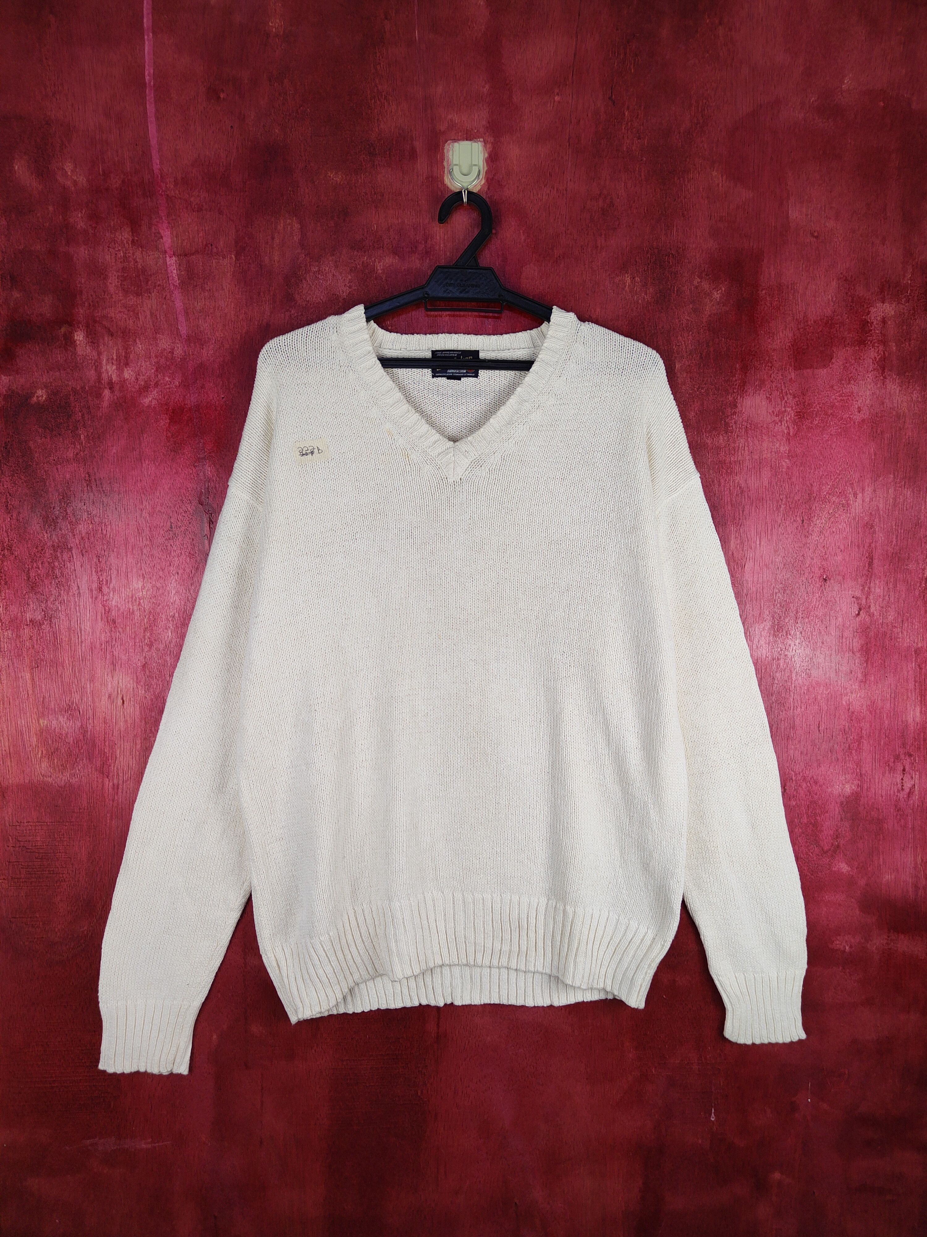 Japanese Brand Hitmaker Ivory Knitwear Sweatshirt knitwear #222B Size US L / EU 52-54 / 3 - 1 Thumbnail