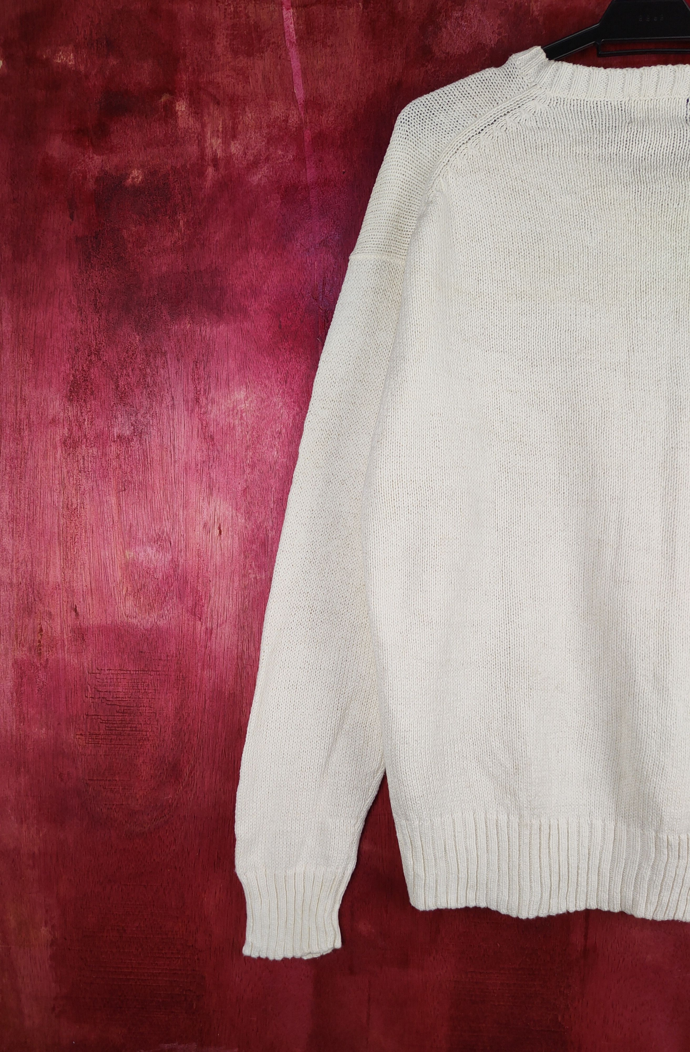 Japanese Brand Hitmaker Ivory Knitwear Sweatshirt knitwear #222B Size US L / EU 52-54 / 3 - 8 Thumbnail