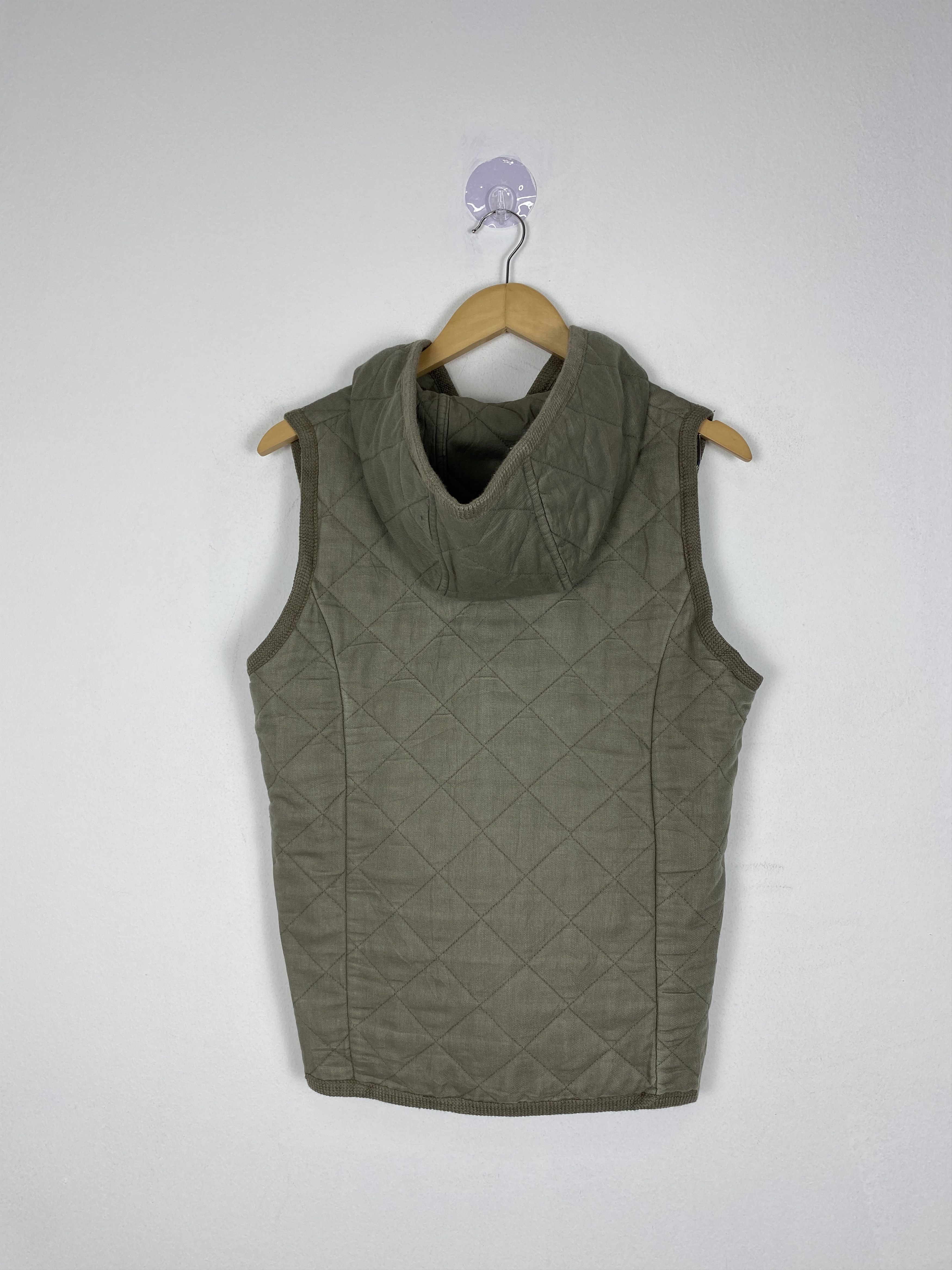 Japanese Brand × Vintage Vintage Japanese Brand Quilted Hoodie Vest Size US S / EU 44-46 / 1 - 6 Thumbnail