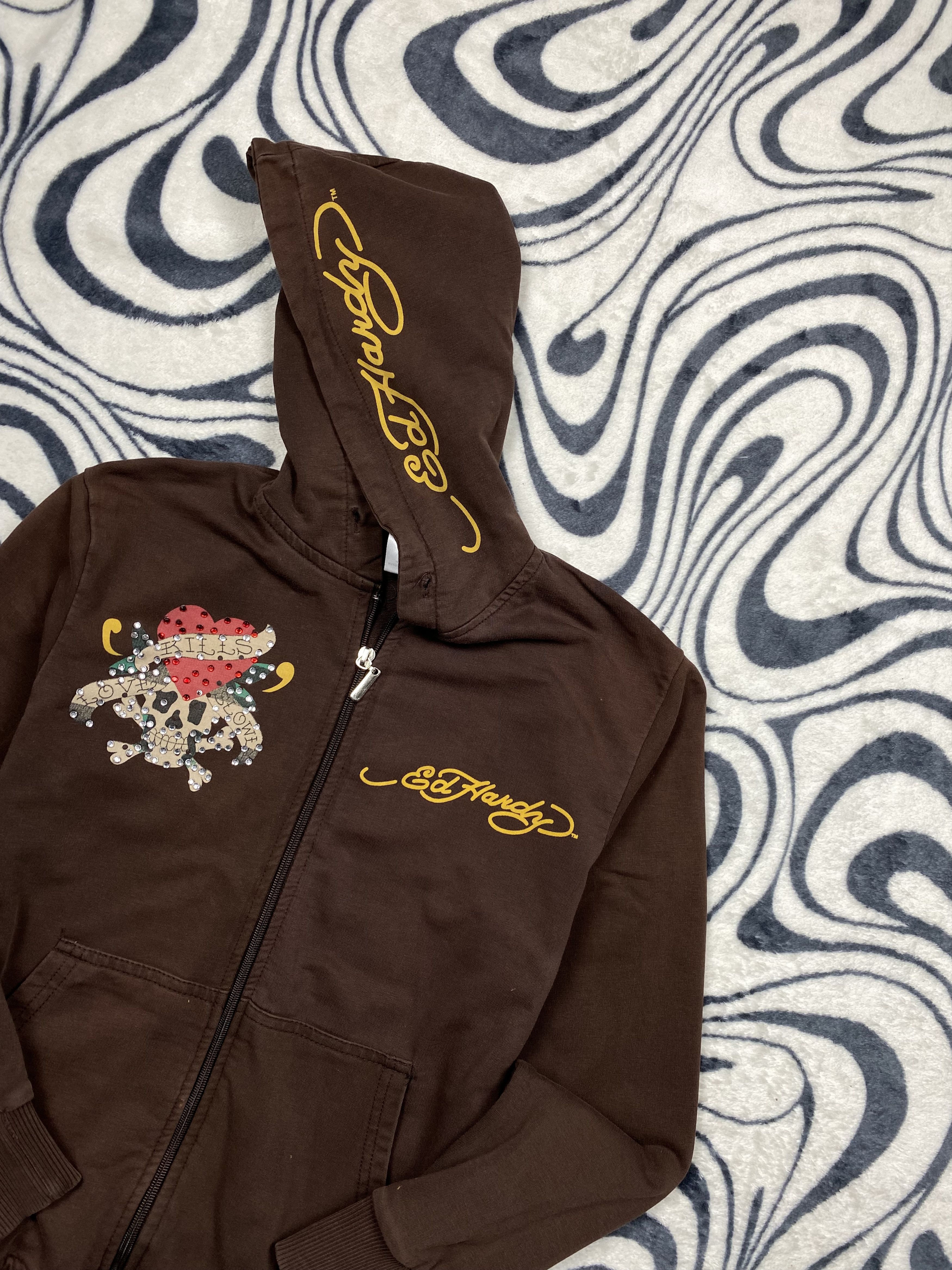 Christian Audigier Ed Hardy by Christian Audigier Womens Thin Hoodie Size XS / US 0-2 / IT 36-38 - 4 Thumbnail