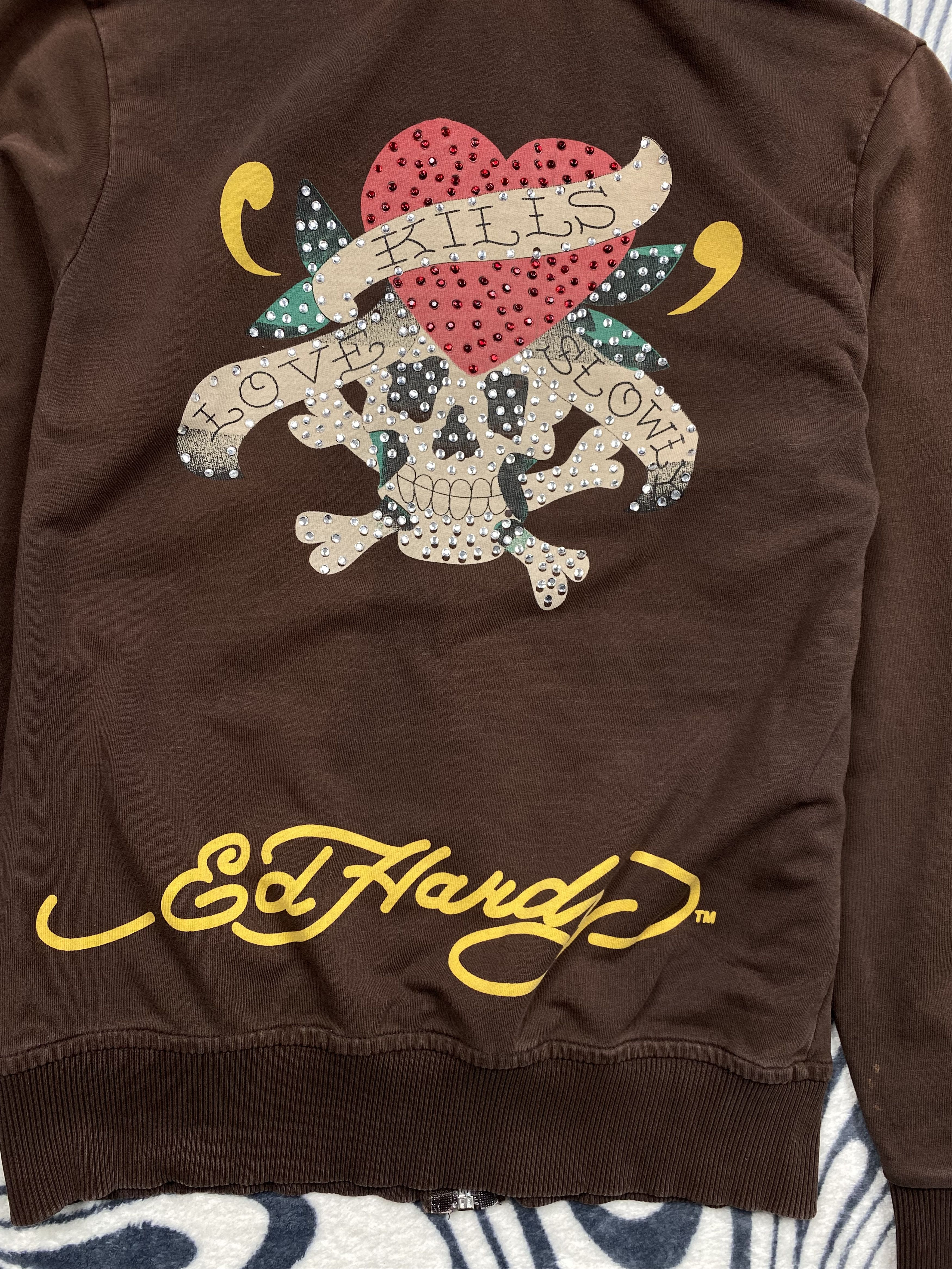 Christian Audigier Ed Hardy by Christian Audigier Womens Thin Hoodie Size XS / US 0-2 / IT 36-38 - 2 Thumbnail