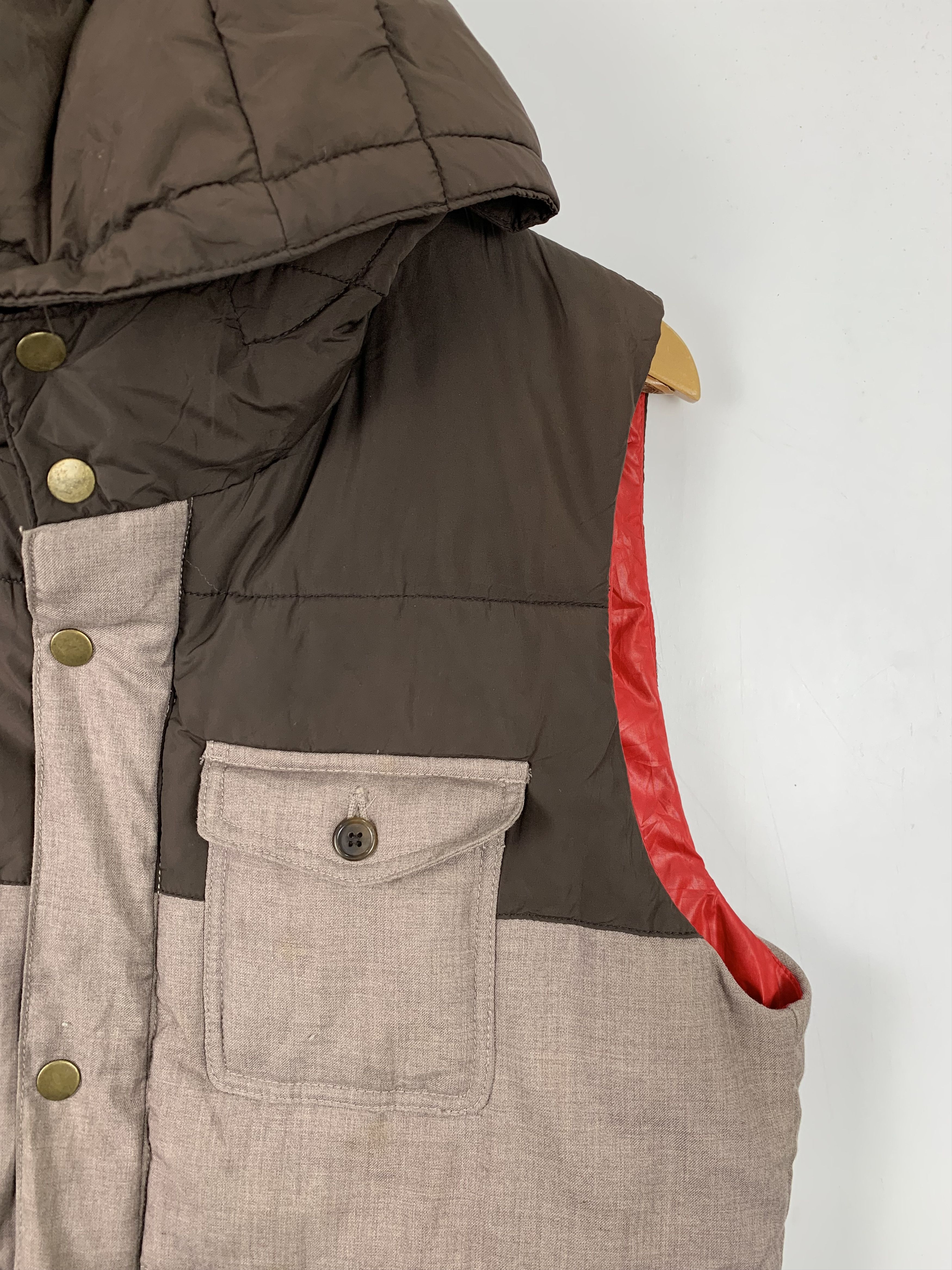 Japanese Brand JAPANESE BRAND Puffer Multi Pocket Hoodie Vests Size US M / EU 48-50 / 2 - 4 Thumbnail