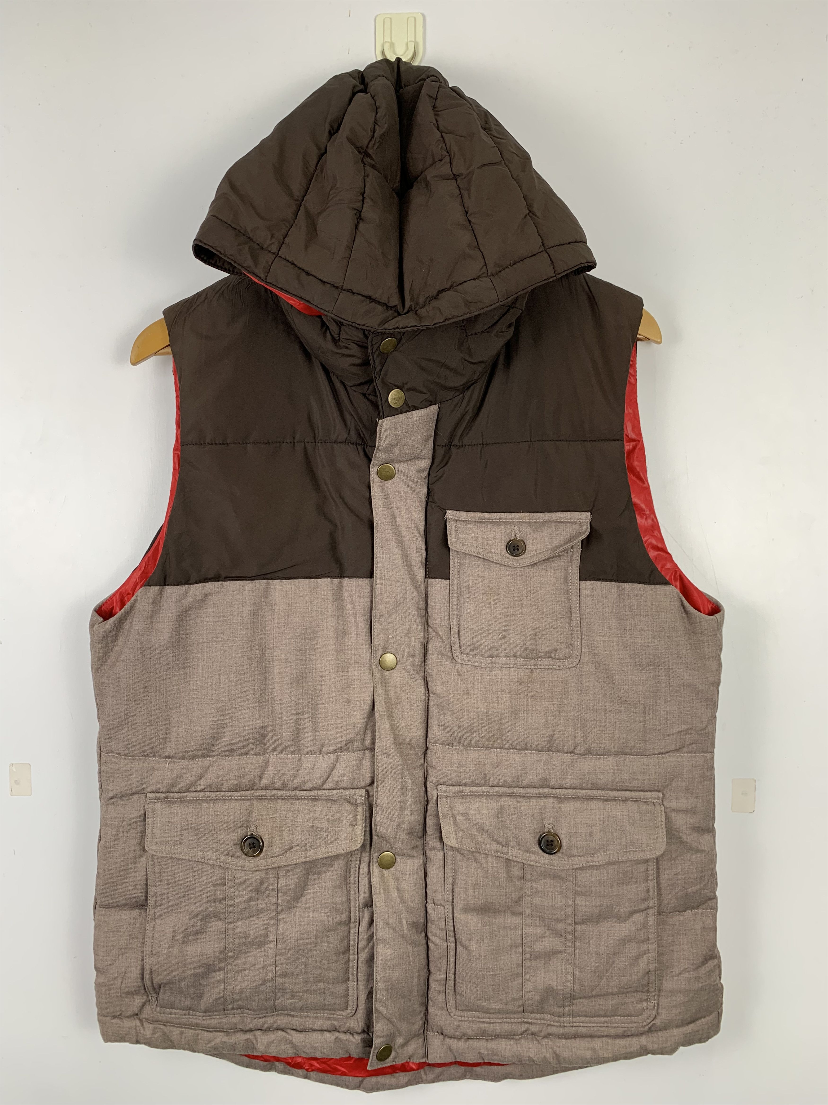 Japanese Brand JAPANESE BRAND Puffer Multi Pocket Hoodie Vests Size US M / EU 48-50 / 2 - 1 Thumbnail