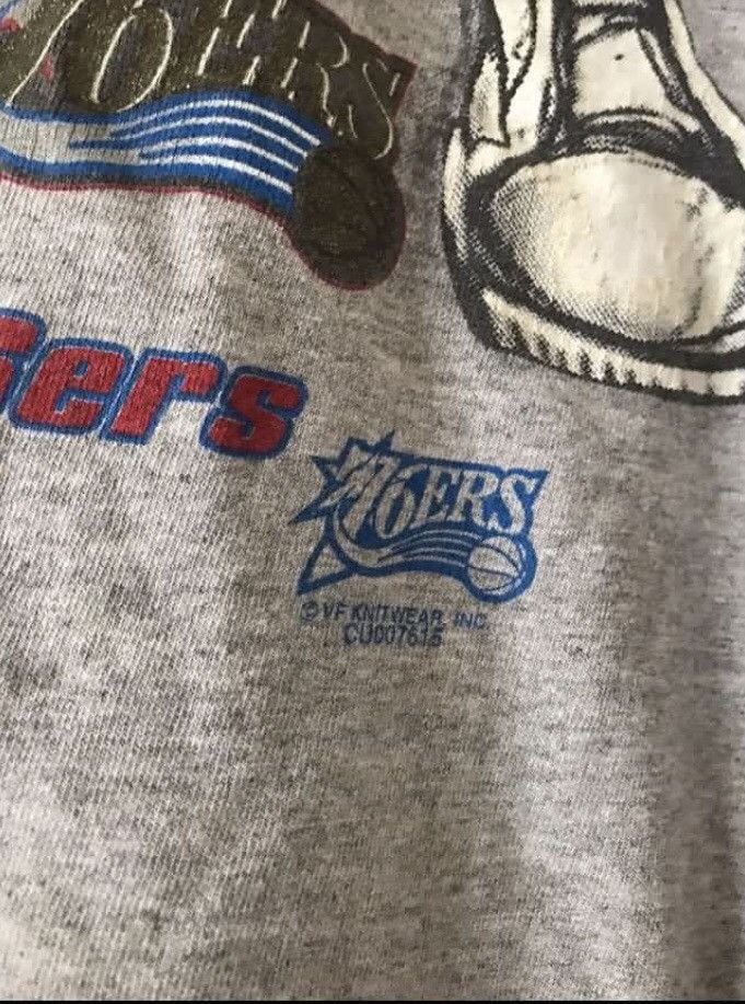 NBA × Vintage Vintage Nba Philadelphia 76 ers Size US XL / EU 56 / 4 - 3 Thumbnail