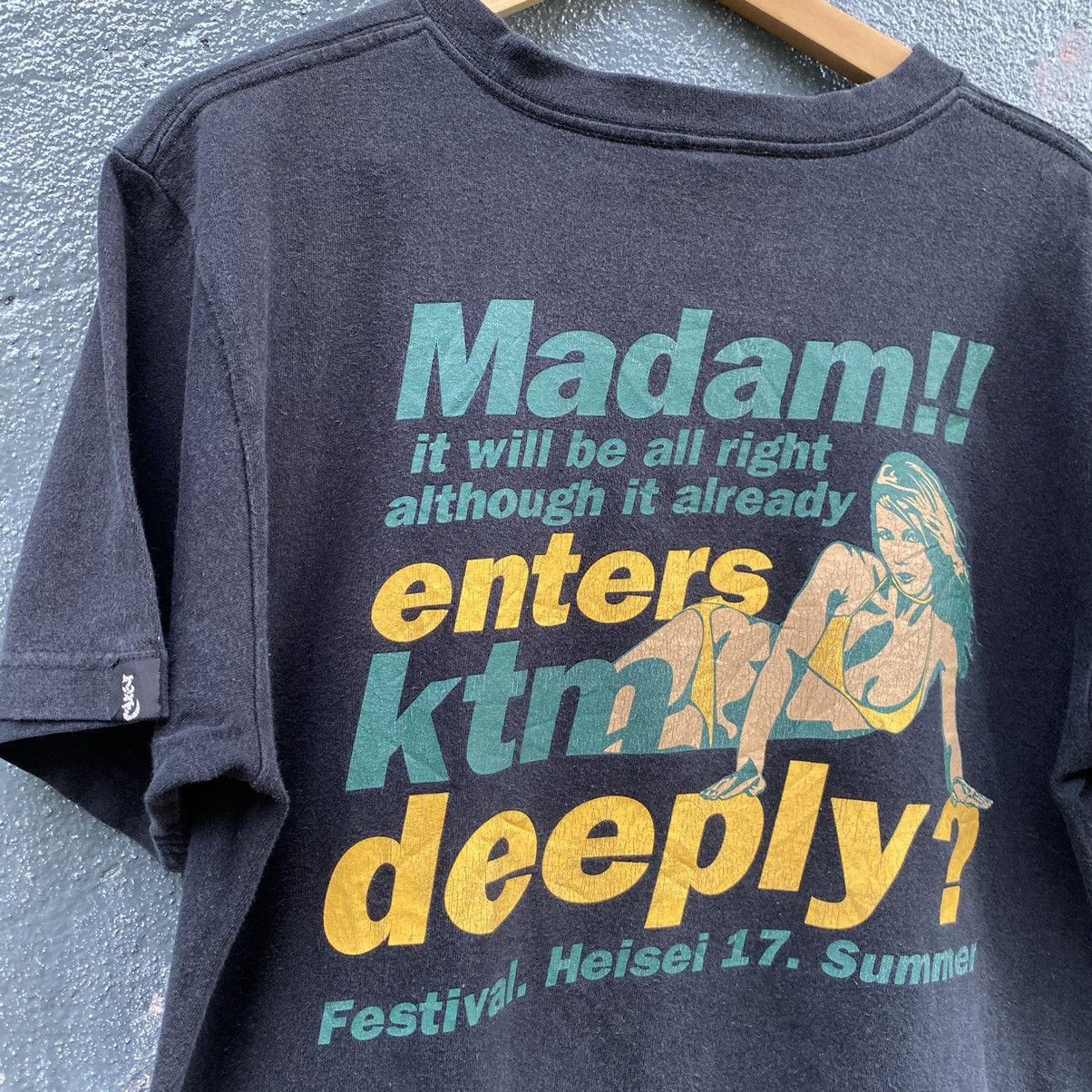 Japanese Brand Thrashed Faded Vintage Y2K KTM PORNSTAR ERD GRUNGE TEE Size US M / EU 48-50 / 2 - 3 Thumbnail