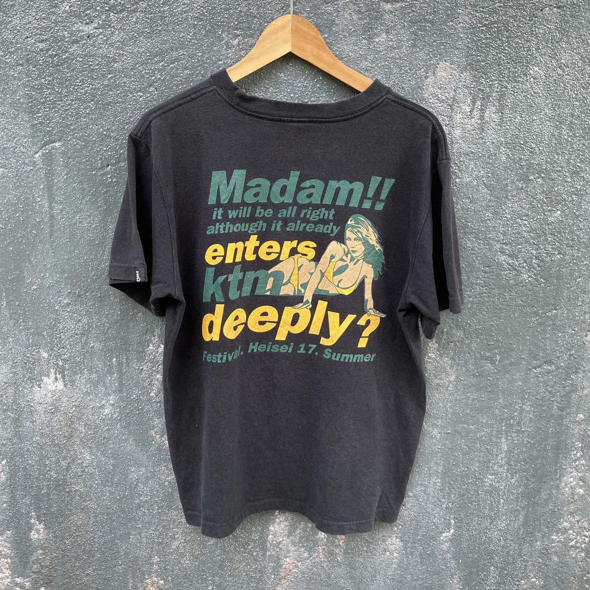 Japanese Brand Thrashed Faded Vintage Y2K KTM PORNSTAR ERD GRUNGE TEE Size US M / EU 48-50 / 2 - 1 Thumbnail