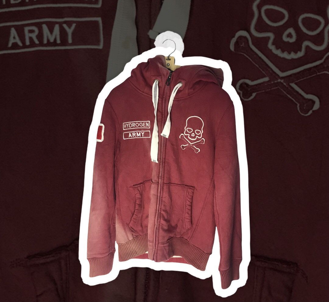 HYDROGEN Hydrogen italy hoodie zipper faded Size US L / EU 52-54 / 3 - 1 Thumbnail