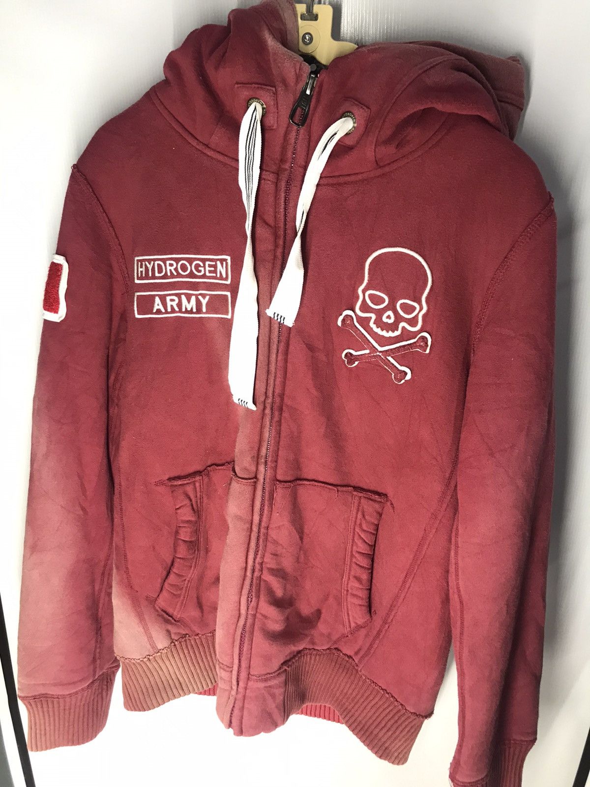 HYDROGEN Hydrogen italy hoodie zipper faded Size US L / EU 52-54 / 3 - 9 Thumbnail