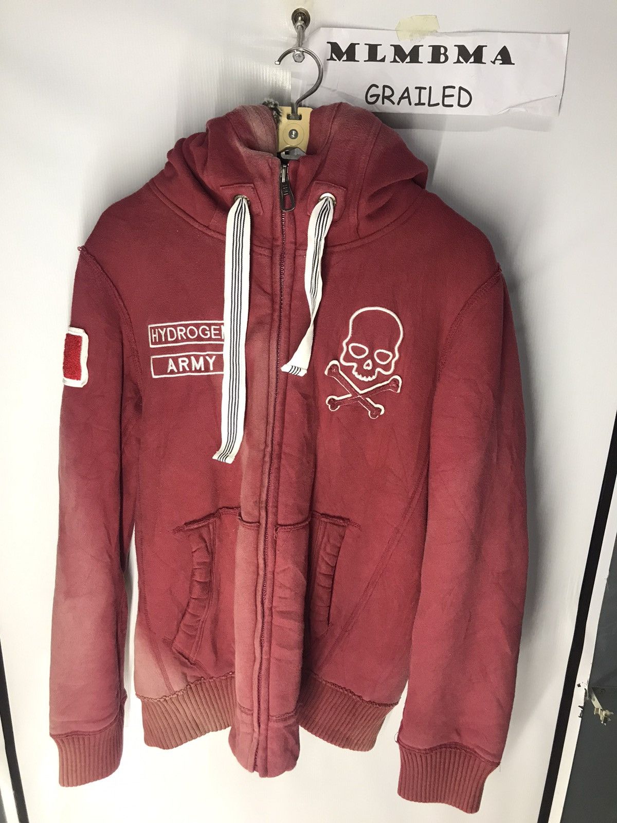 HYDROGEN Hydrogen italy hoodie zipper faded Size US L / EU 52-54 / 3 - 10 Thumbnail