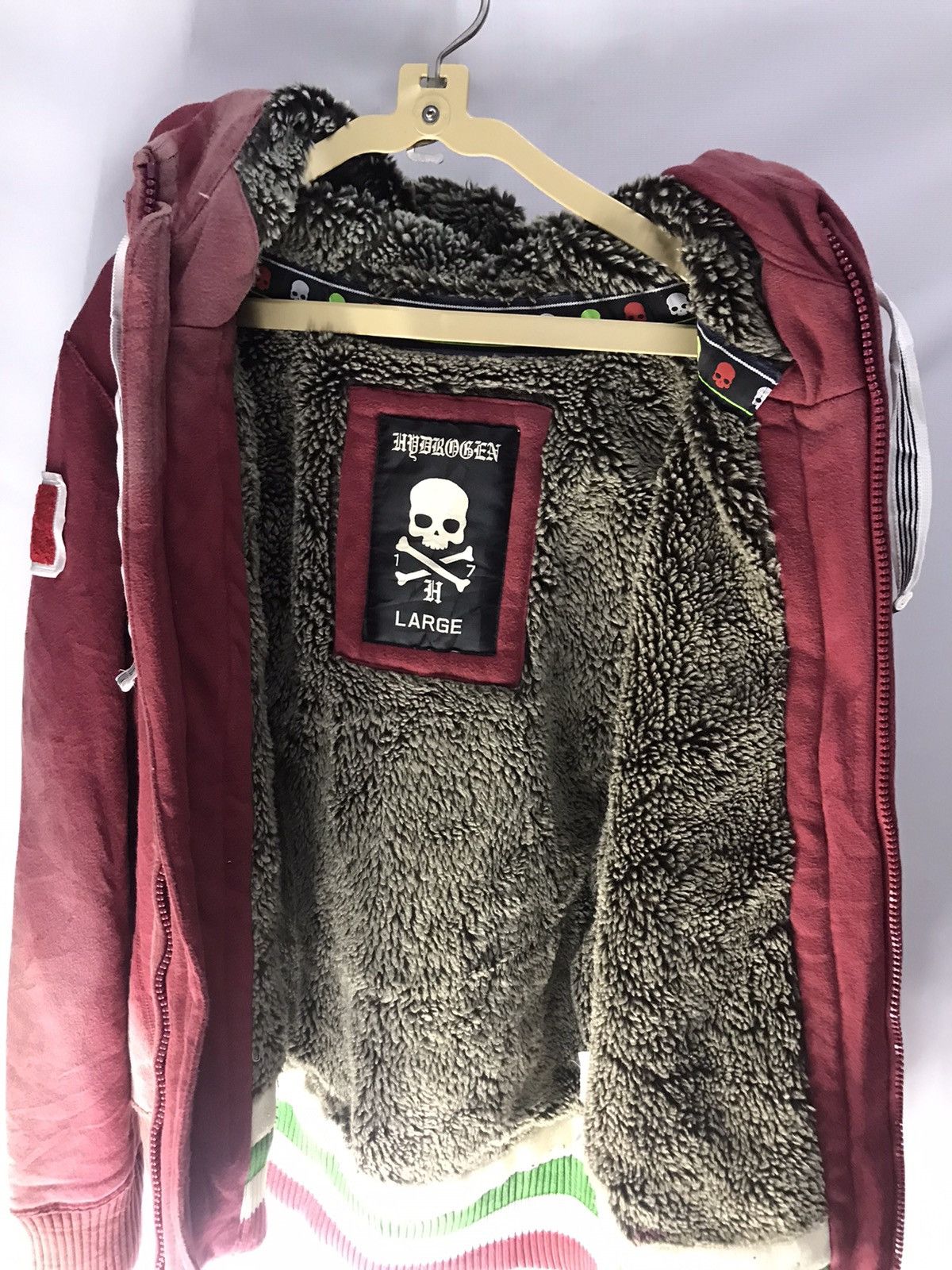 HYDROGEN Hydrogen italy hoodie zipper faded Size US L / EU 52-54 / 3 - 4 Thumbnail