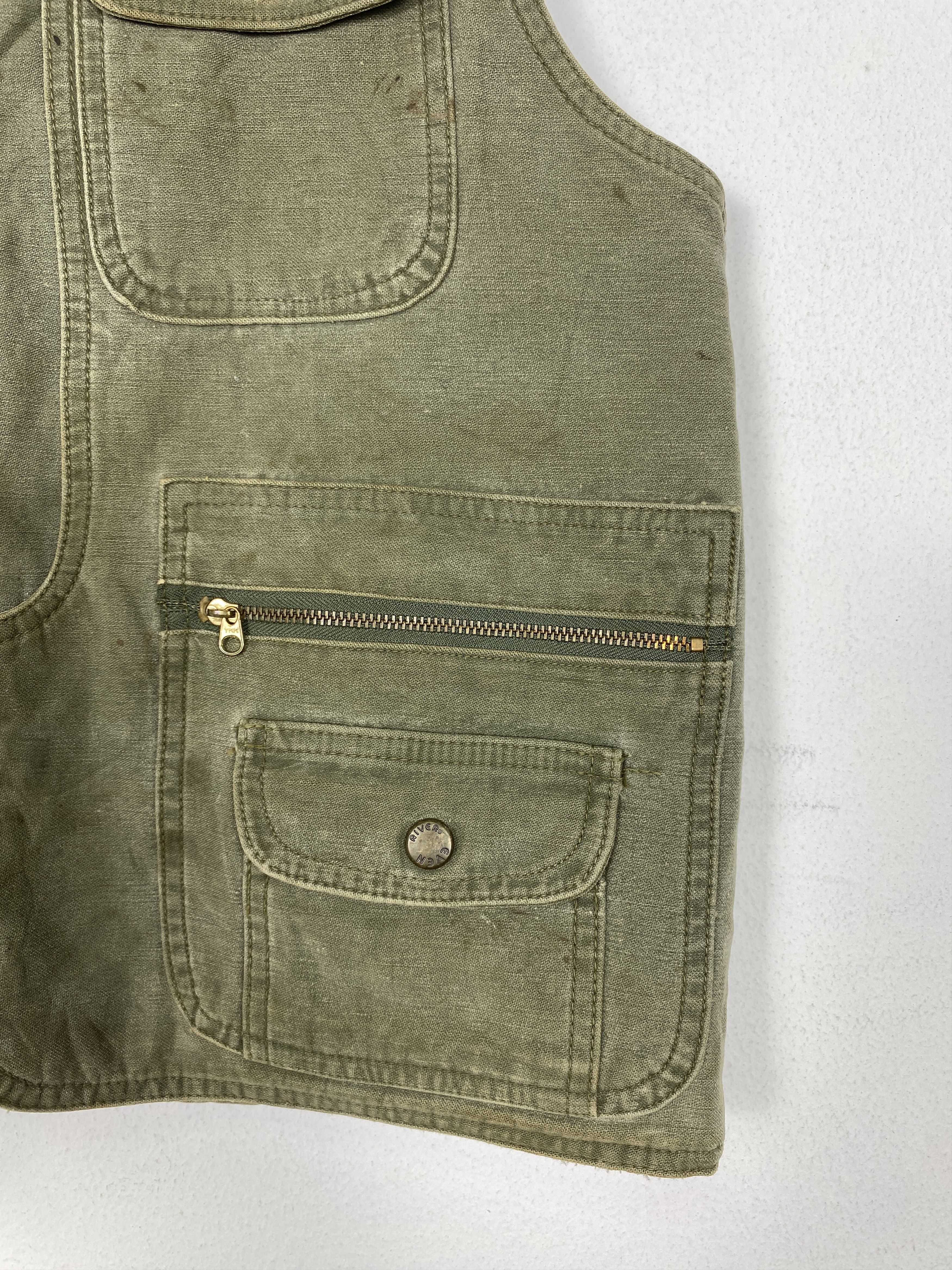 Japanese Brand Vintage EvenRiver Sherpa Lining Vest Size US S / EU 44-46 / 1 - 4 Thumbnail