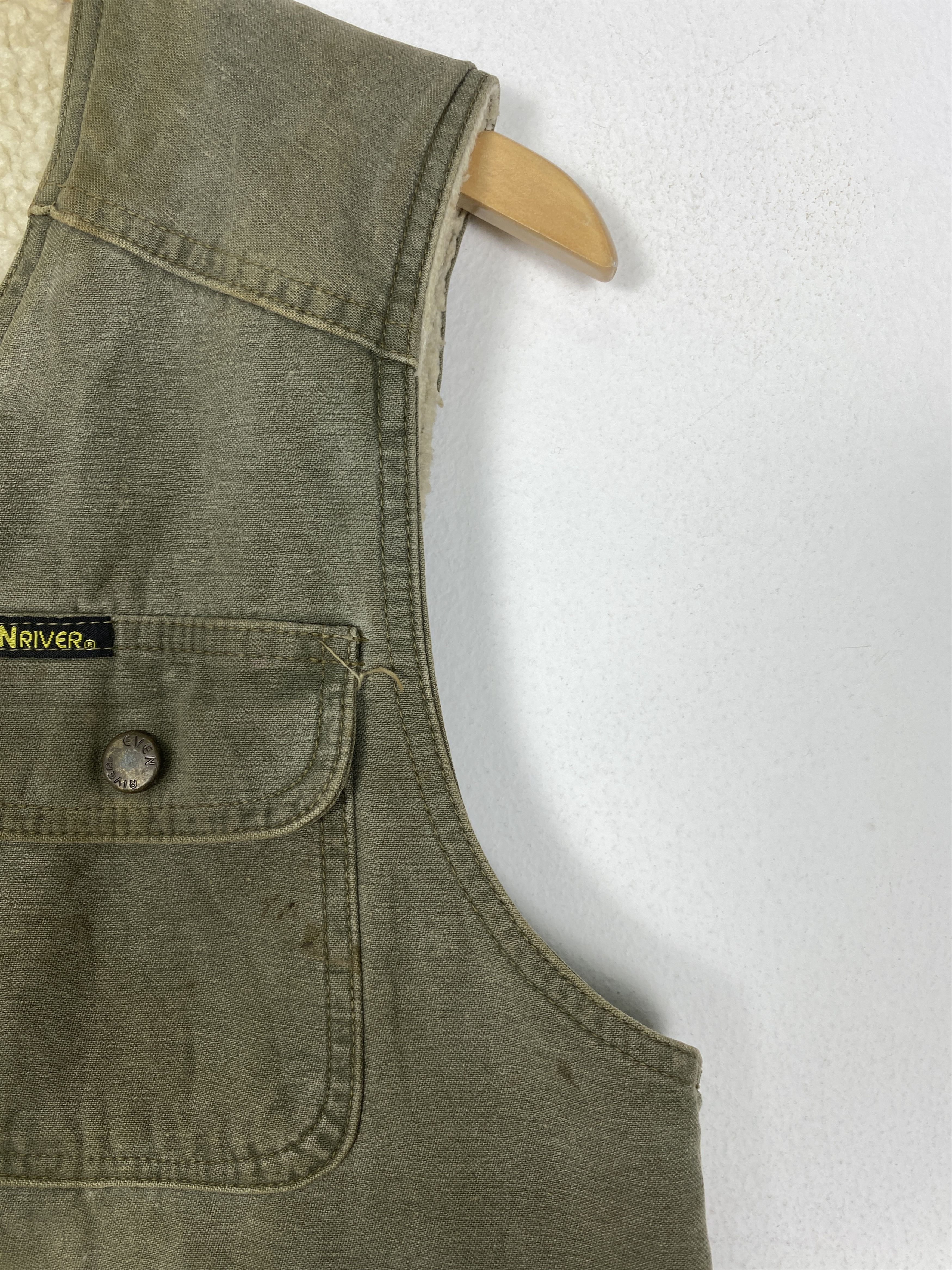 Japanese Brand Vintage EvenRiver Sherpa Lining Vest Size US S / EU 44-46 / 1 - 3 Thumbnail