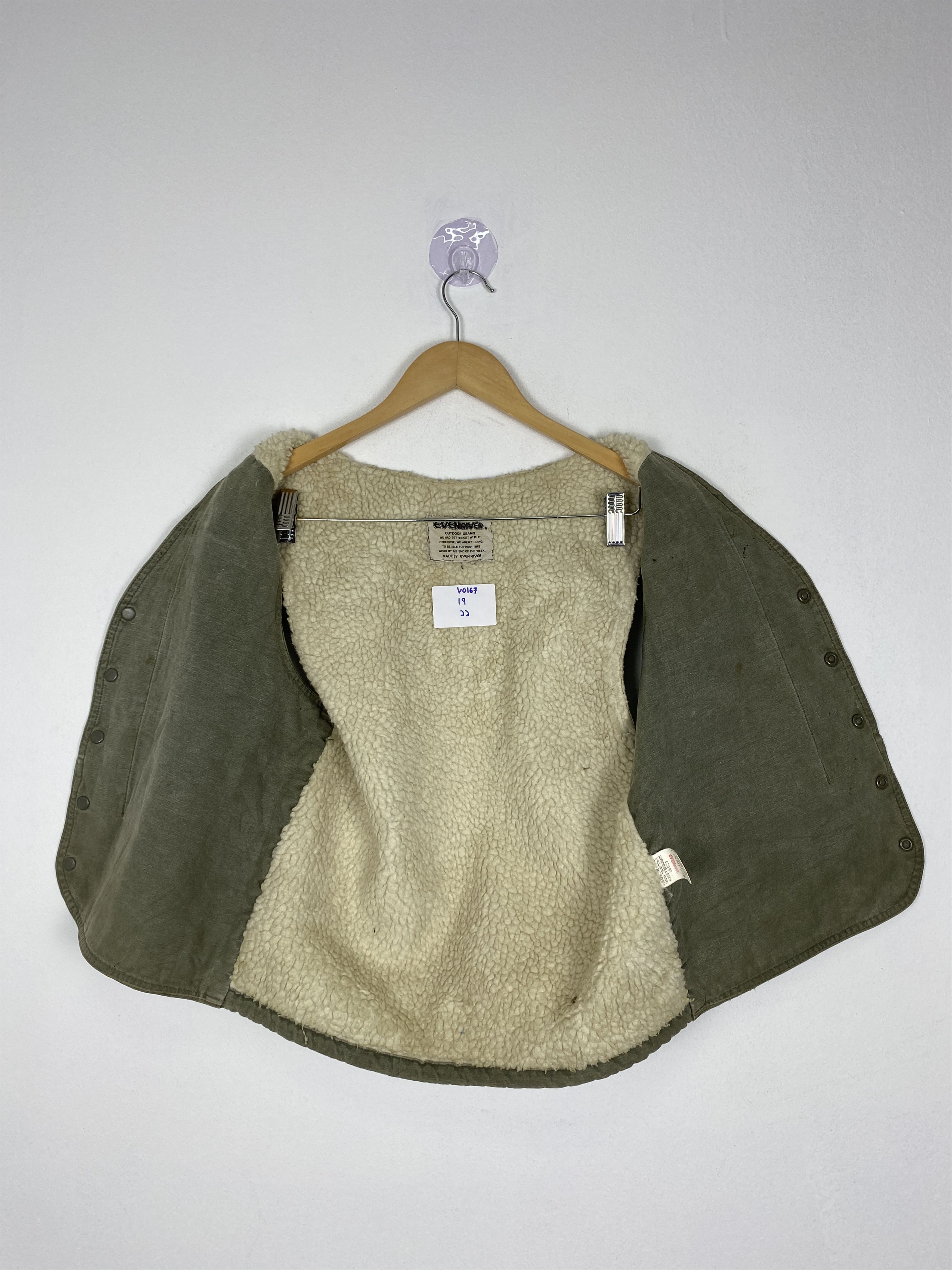 Japanese Brand Vintage EvenRiver Sherpa Lining Vest Size US S / EU 44-46 / 1 - 6 Thumbnail