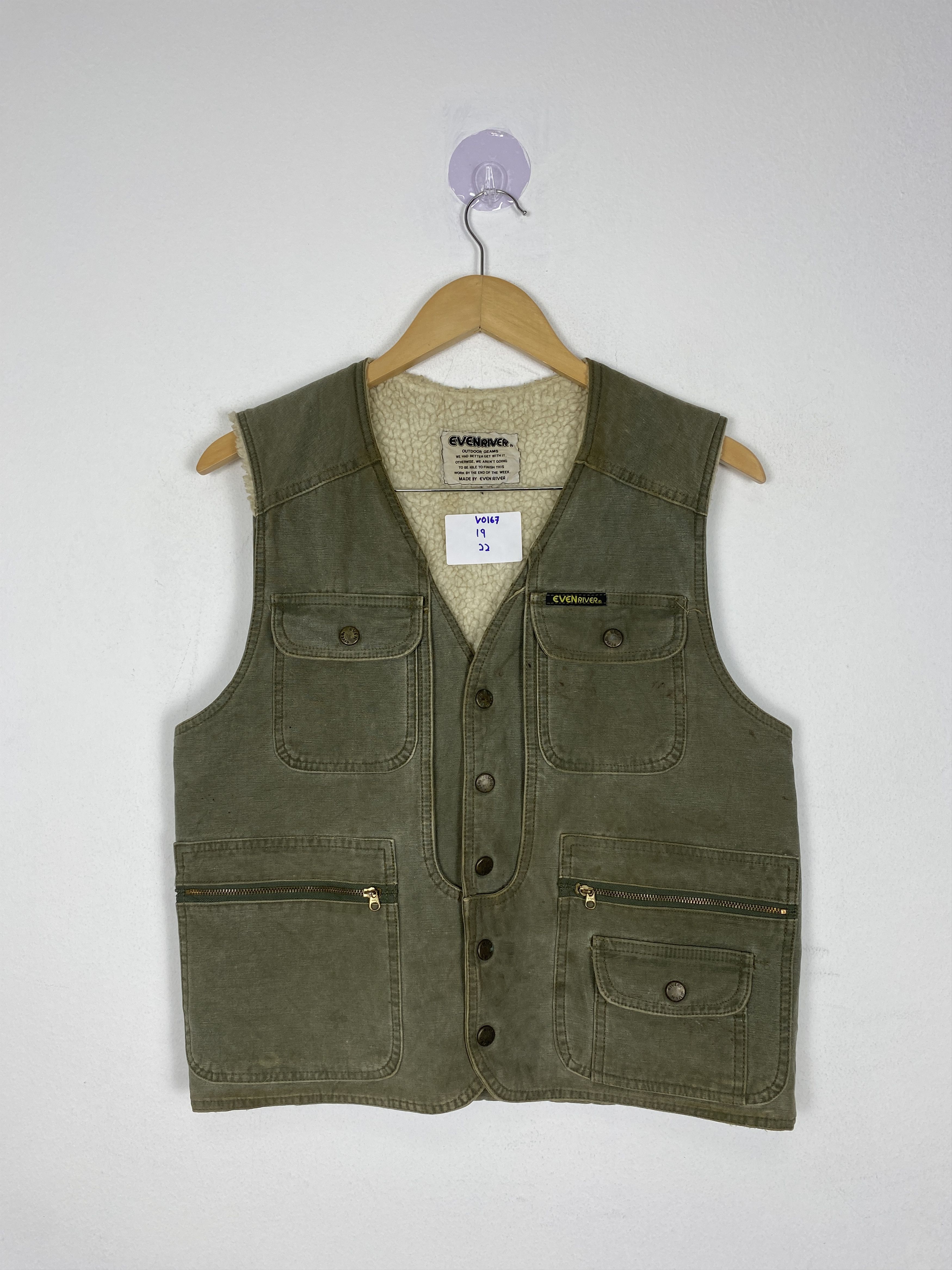 Japanese Brand Vintage EvenRiver Sherpa Lining Vest Size US S / EU 44-46 / 1 - 1 Thumbnail