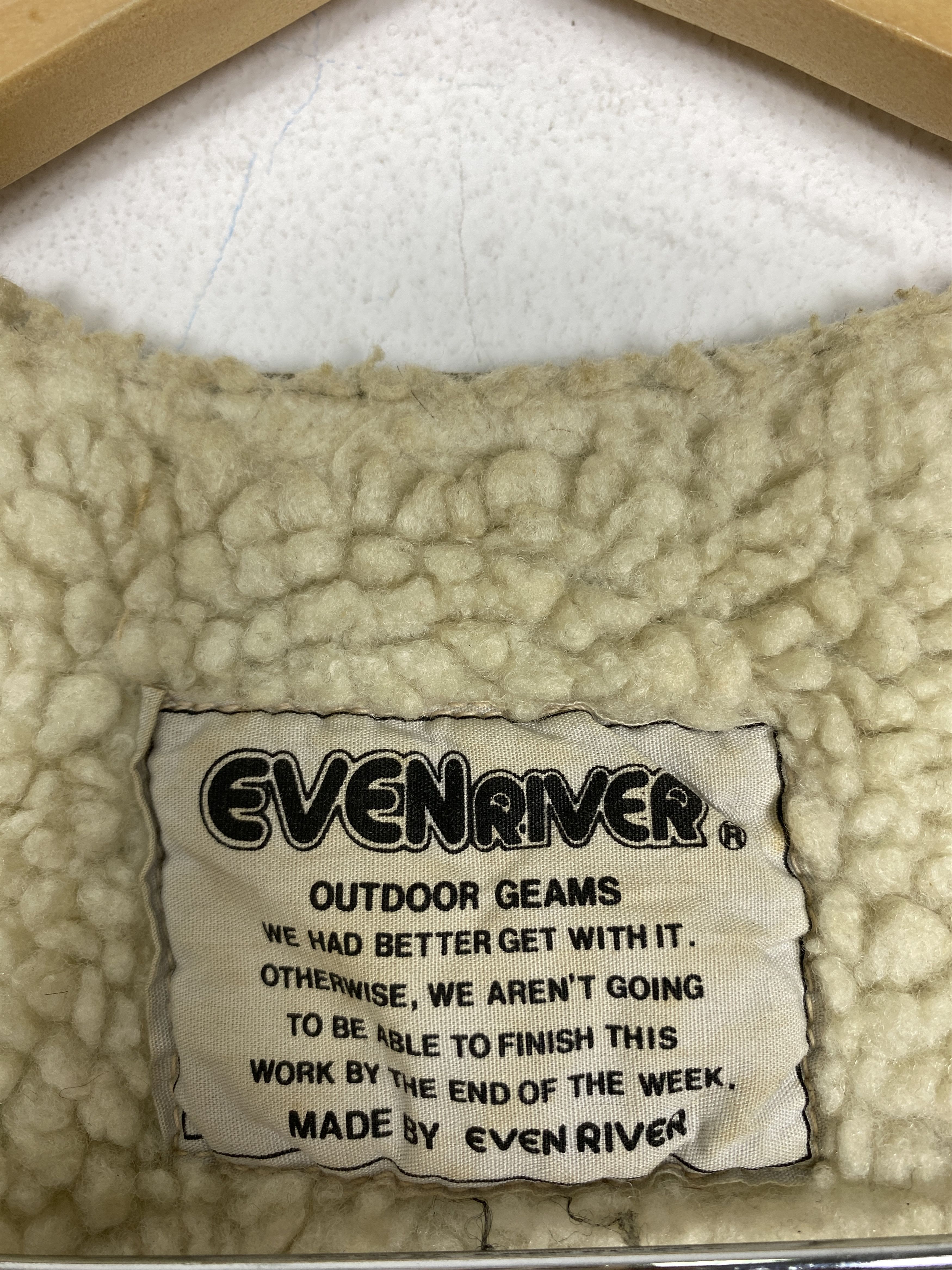 Japanese Brand Vintage EvenRiver Sherpa Lining Vest Size US S / EU 44-46 / 1 - 10 Thumbnail