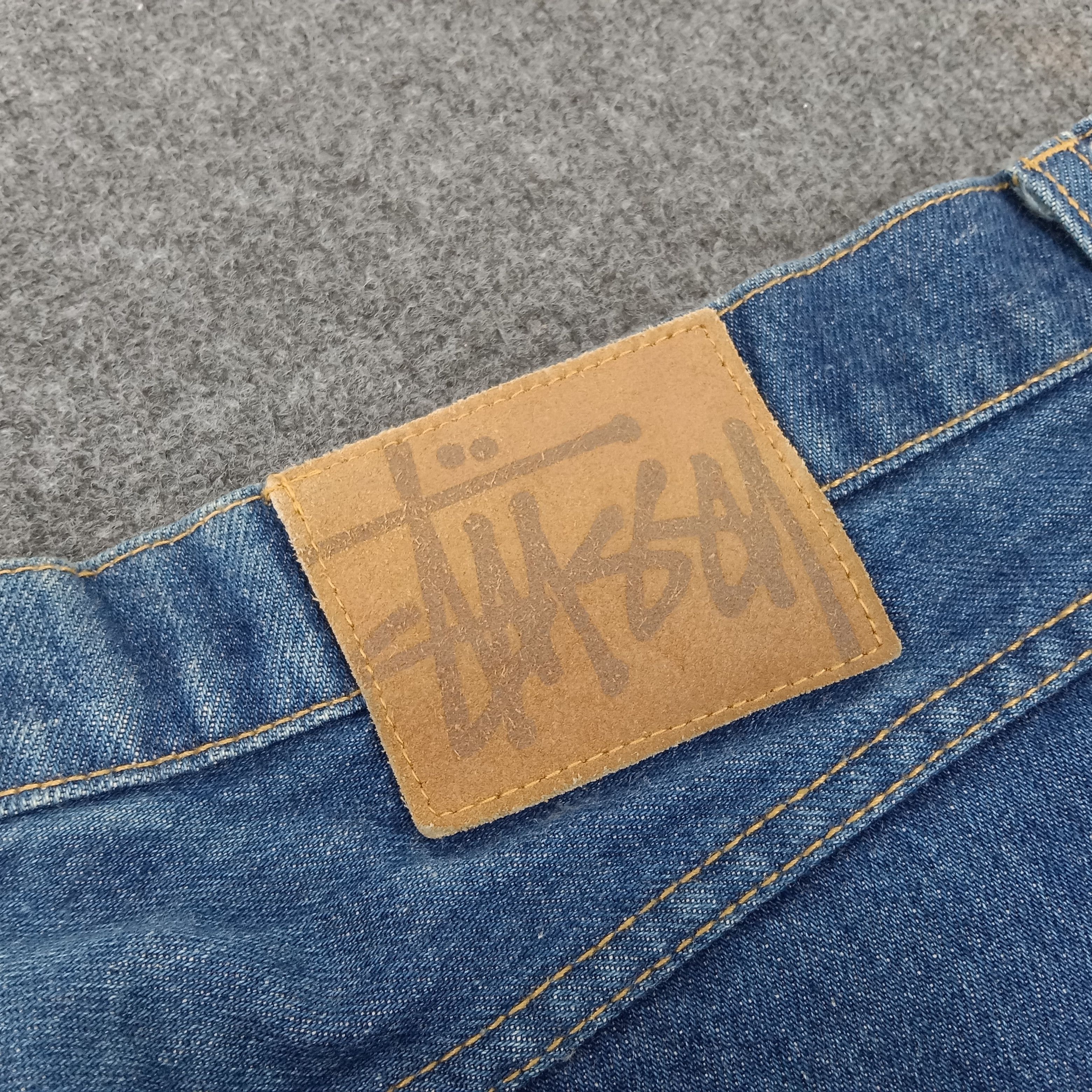 Stussy × Vintage Stussy Streetwear Style Custom Sign Art Denim Jeans Size US 39 - 9 Thumbnail