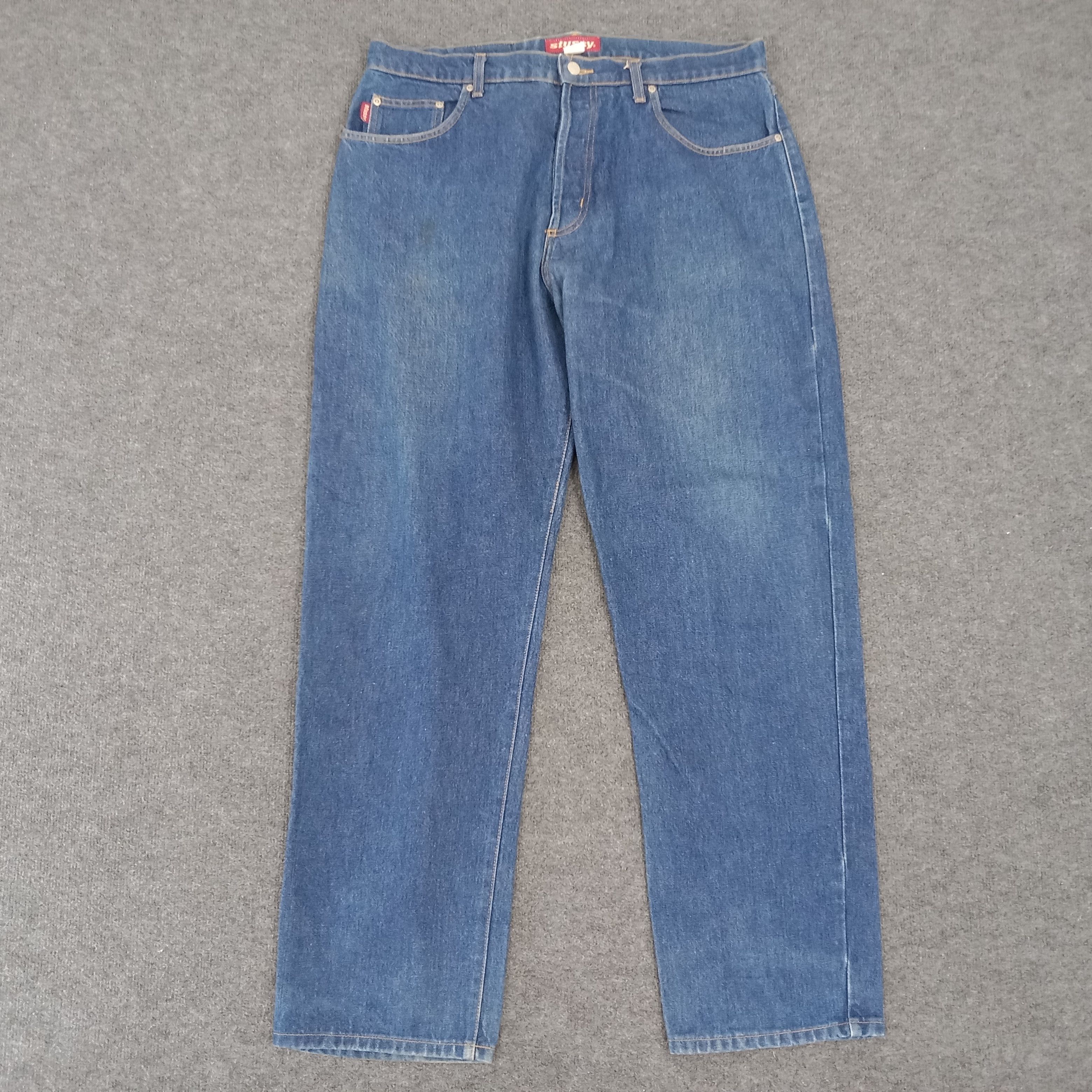 Stussy × Vintage Stussy Streetwear Style Custom Sign Art Denim Jeans Size US 39 - 4 Thumbnail