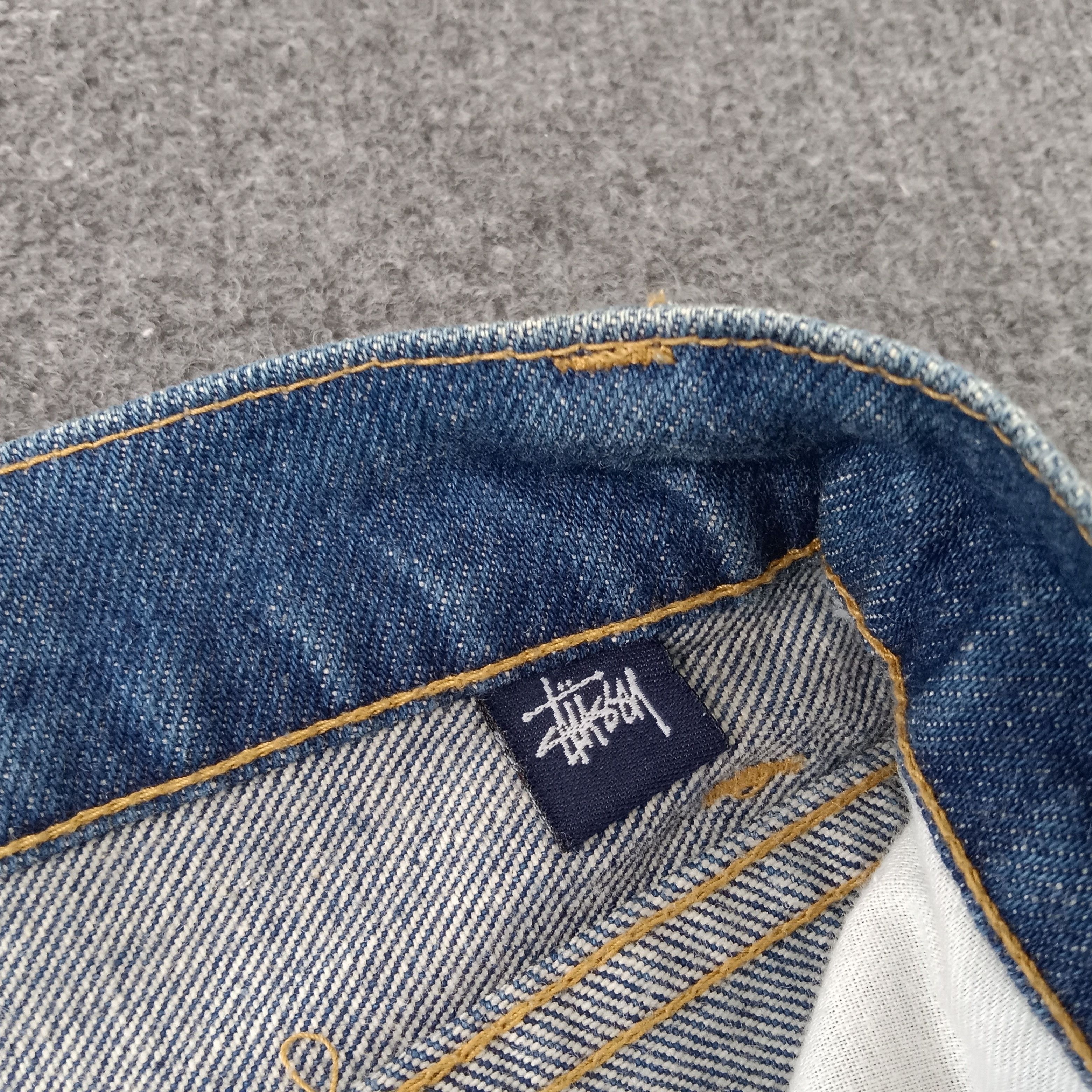Stussy × Vintage Stussy Streetwear Style Custom Sign Art Denim Jeans Size US 39 - 7 Thumbnail