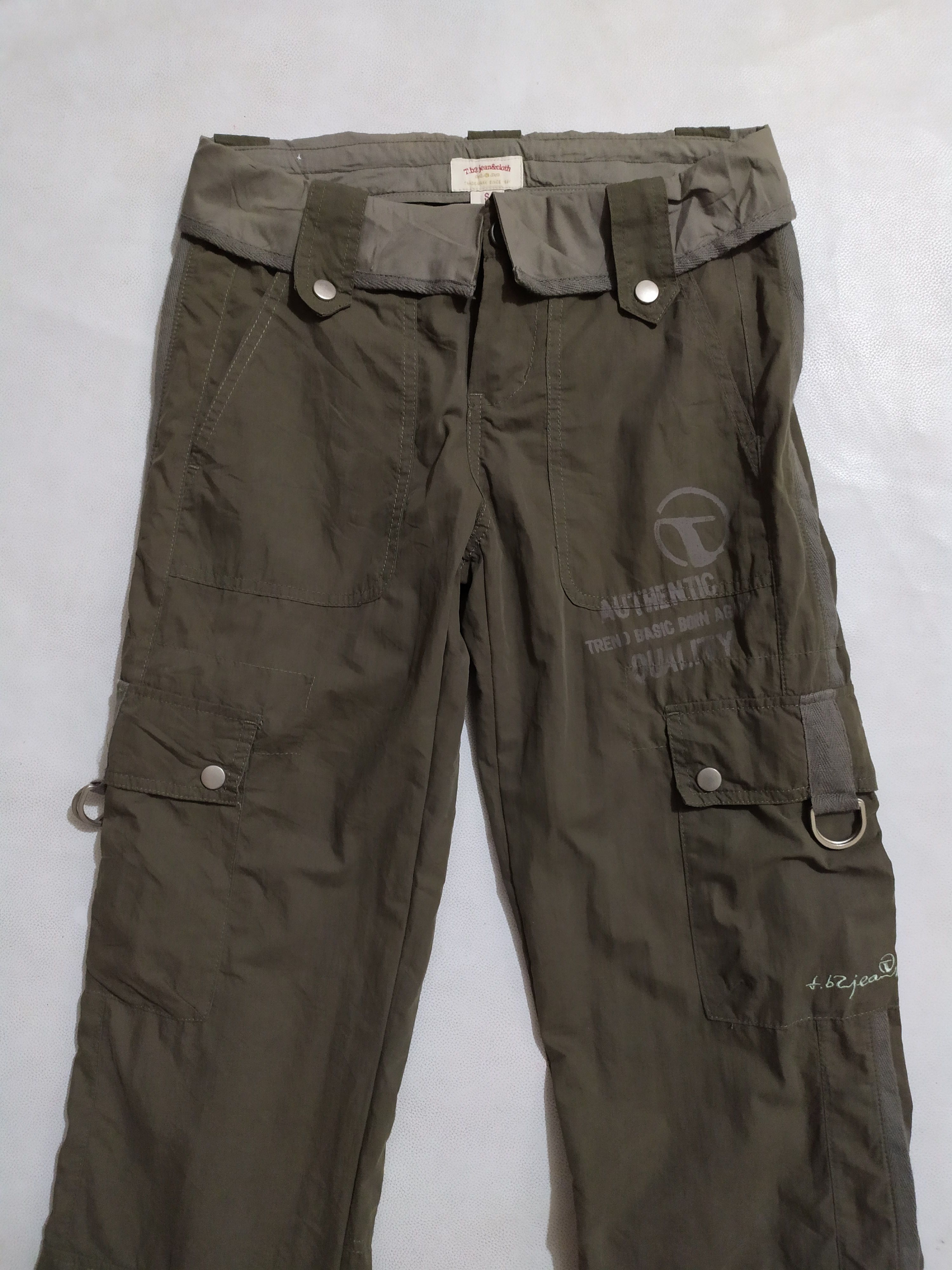 Japanese Brand 🔥TB2J Multipocket Tactical Cargo Parachute Pants Size US 29 - 2 Thumbnail