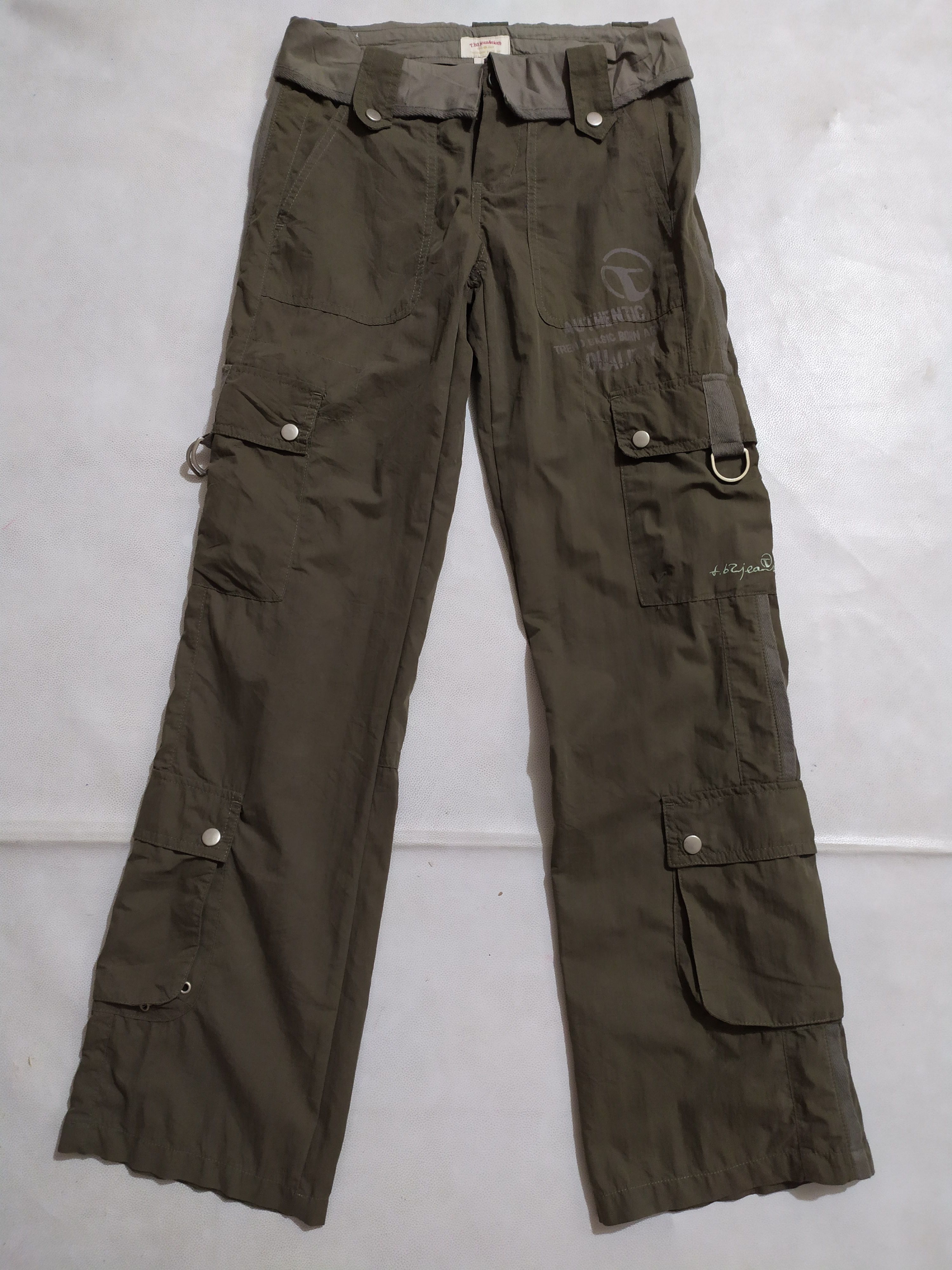 image of Tb2J Multipocket Tactical Cargo Parachute Pants in Olive, Men's (Size 29)