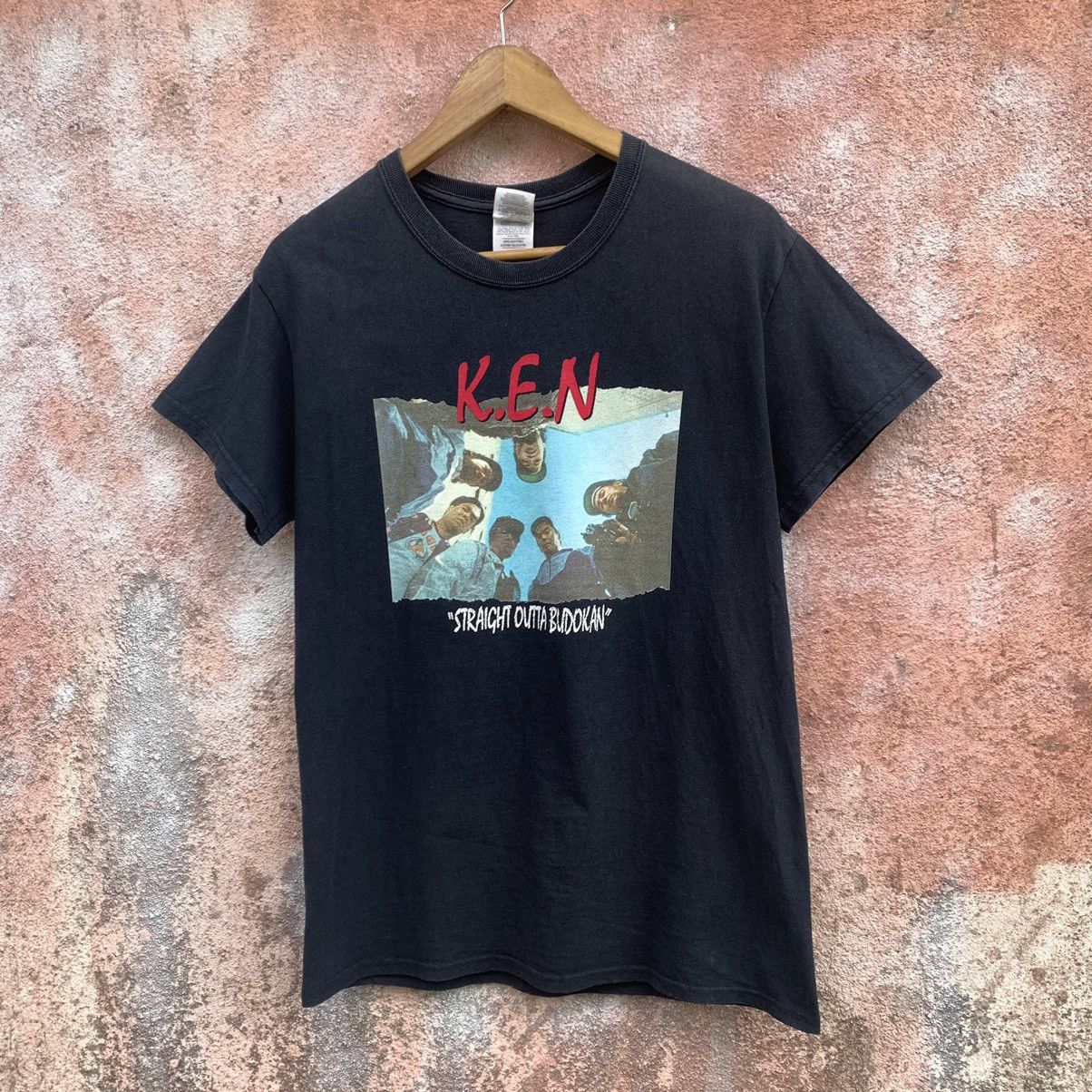 Thrashed Faded K.E.N Straight Outta Budokan Japan Band Tee