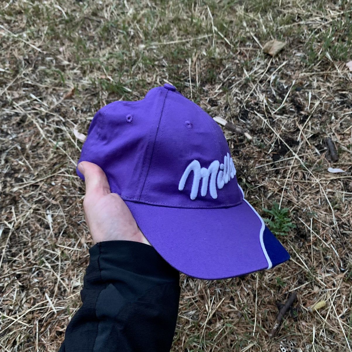 Vintage Vintage 90s Milka Purple Logo Cap Streetwear Skate Washed OS Size ONE SIZE - 2 Thumbnail