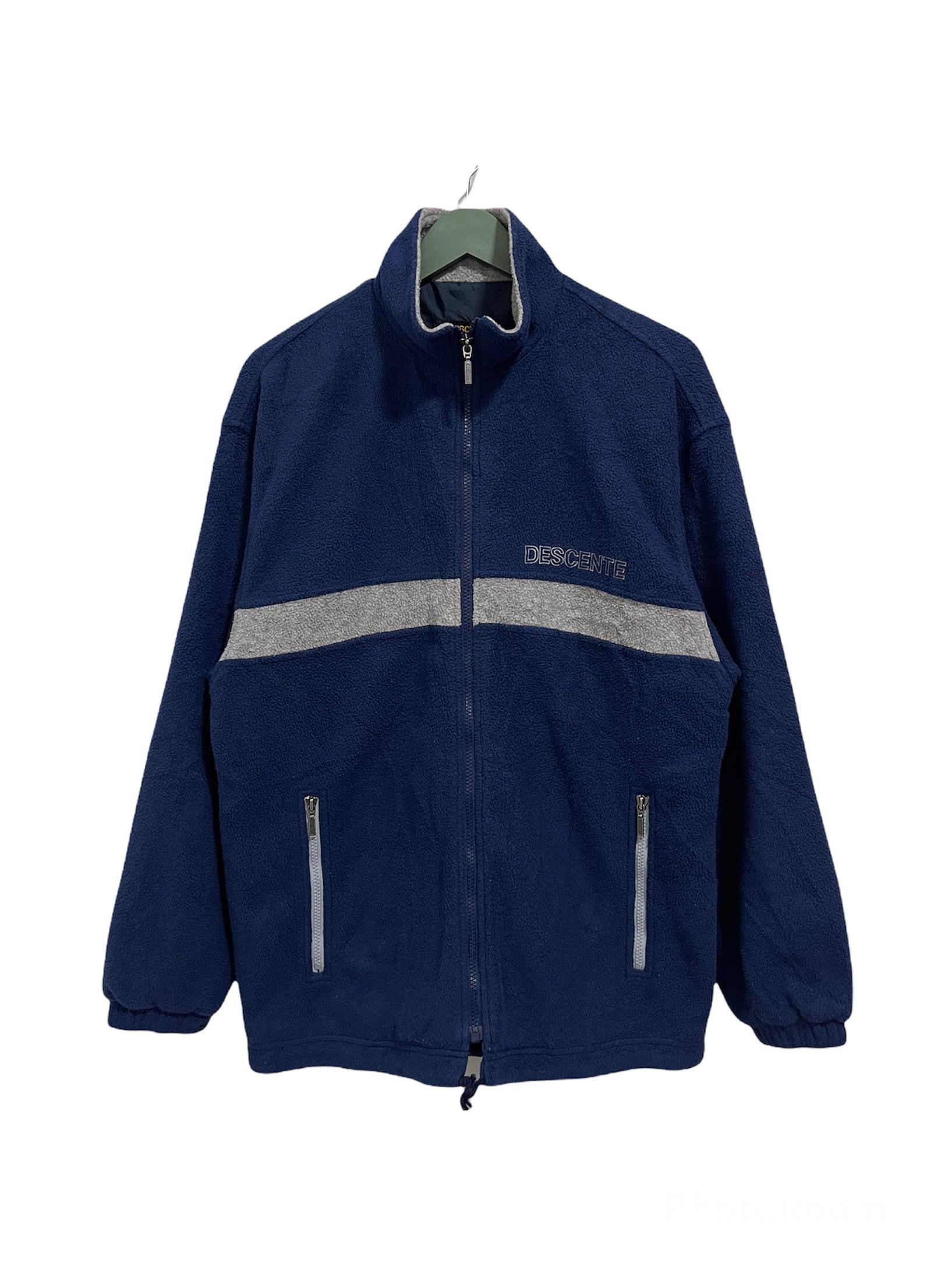 Descente × Polartec × Vintage Japanese Brand Descente Zip Up Fleece Sweater Size US M / EU 48-50 / 2 - 1 Thumbnail