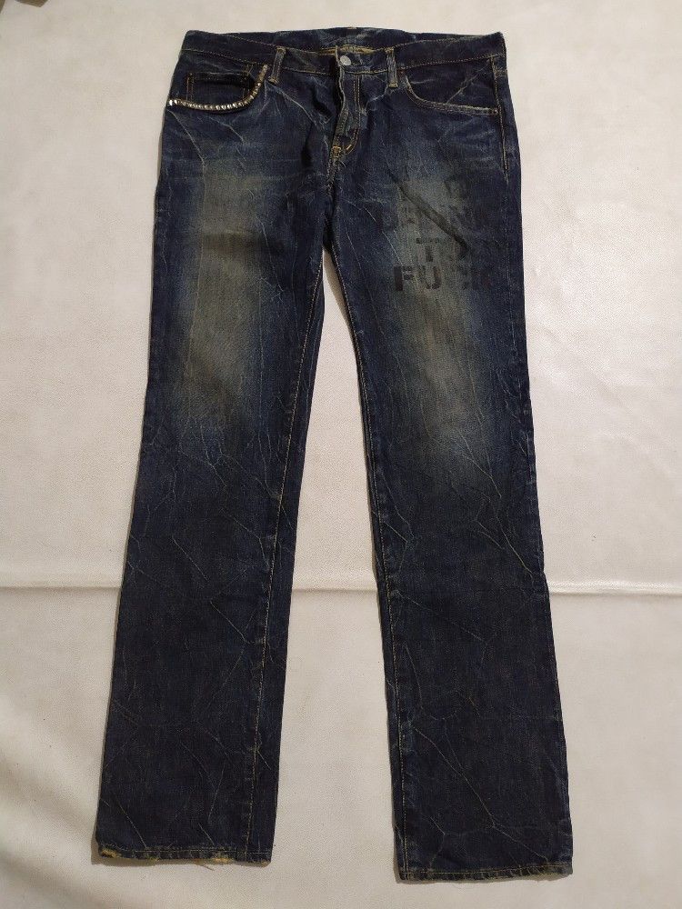 Hysteric Glamour 🔥Hysteric Glamour Studded Denim too drunk to Fuck jeans Size US 32 / EU 48 - 5 Thumbnail