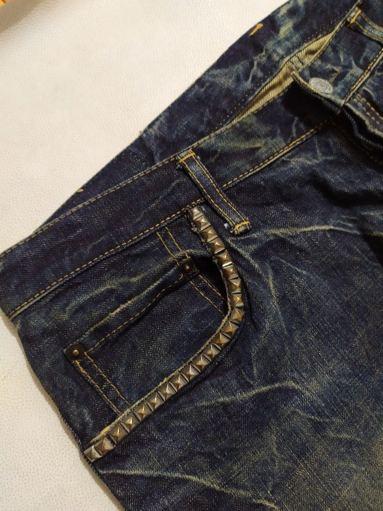 Hysteric Glamour 🔥Hysteric Glamour Studded Denim too drunk to Fuck jeans Size US 32 / EU 48 - 9 Thumbnail