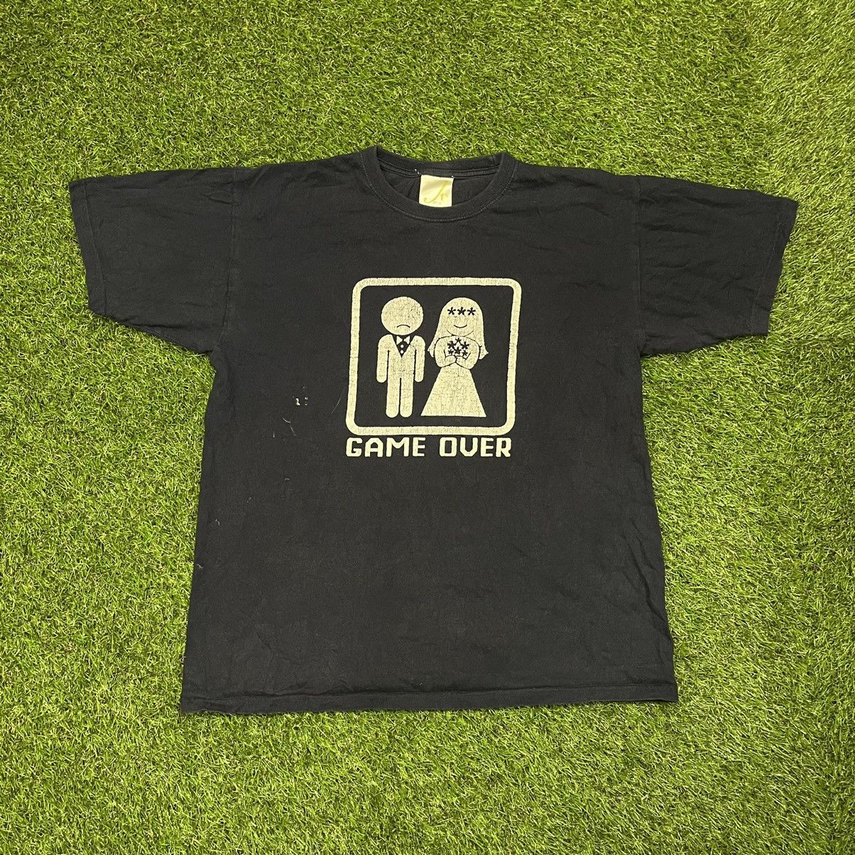 Vintage Vintage Y2K Game Over Graphic Tee Humor Streetwear Black L Size US L / EU 52-54 / 3 - 1 Thumbnail