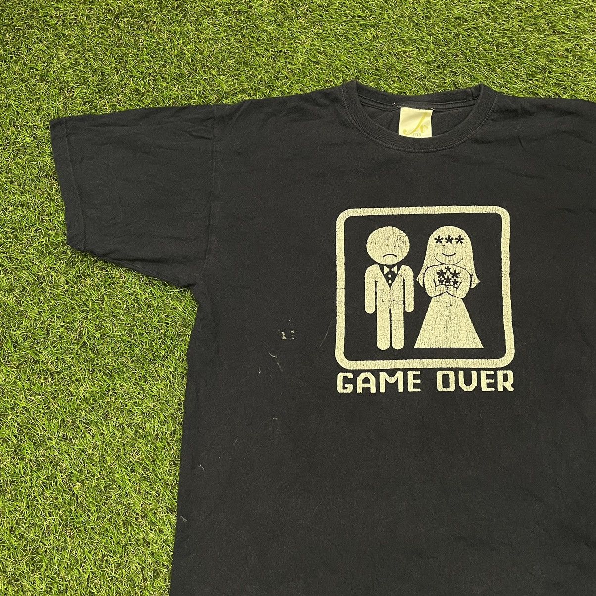 Vintage Vintage Y2K Game Over Graphic Tee Humor Streetwear Black L Size US L / EU 52-54 / 3 - 3 Thumbnail