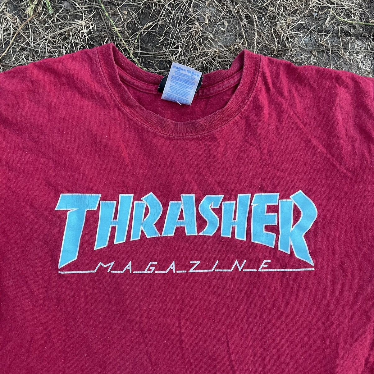Vintage Vintage Y2K Thrasher Sun Faded Graphic Tee Skate Tapered M Size US M / EU 48-50 / 2 - 4 Thumbnail