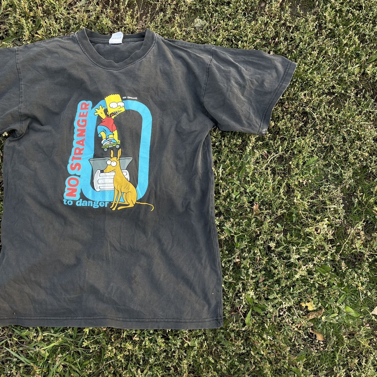 Vintage Vintage 90s Bart Simpson Sun Faded Graphic Tee Grunge Boxy M Size US M / EU 48-50 / 2 - 2 Thumbnail