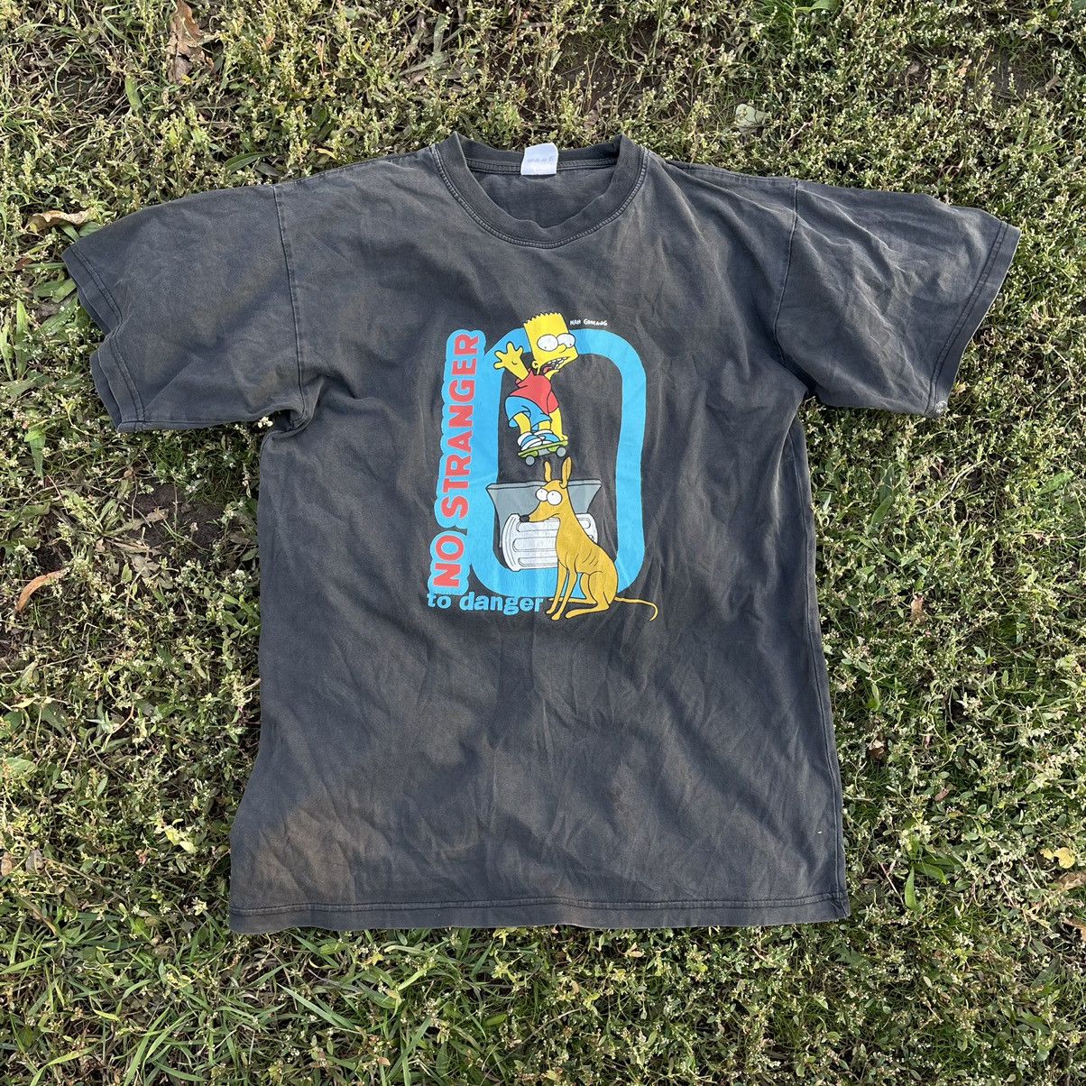 Vintage Vintage 90s Bart Simpson Sun Faded Graphic Tee Grunge Boxy M Size US M / EU 48-50 / 2 - 1 Thumbnail