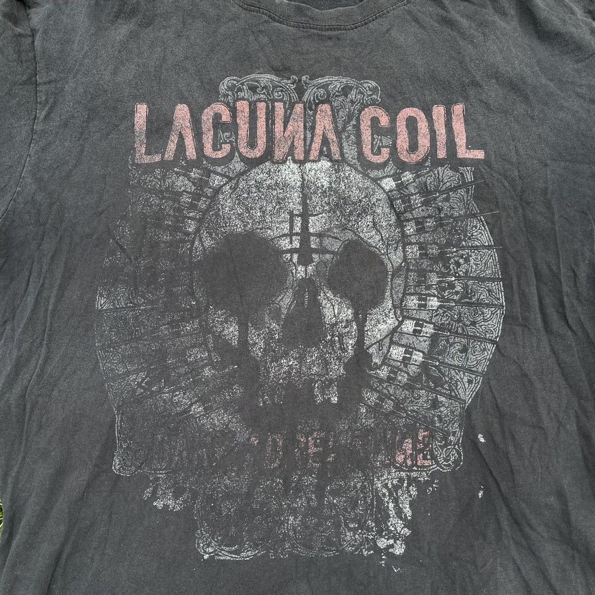Vintage Vintage Y2K Lacuna Coil Graphic Tee Sun Faded Horror Grunge Size US L / EU 52-54 / 3 - 4 Thumbnail