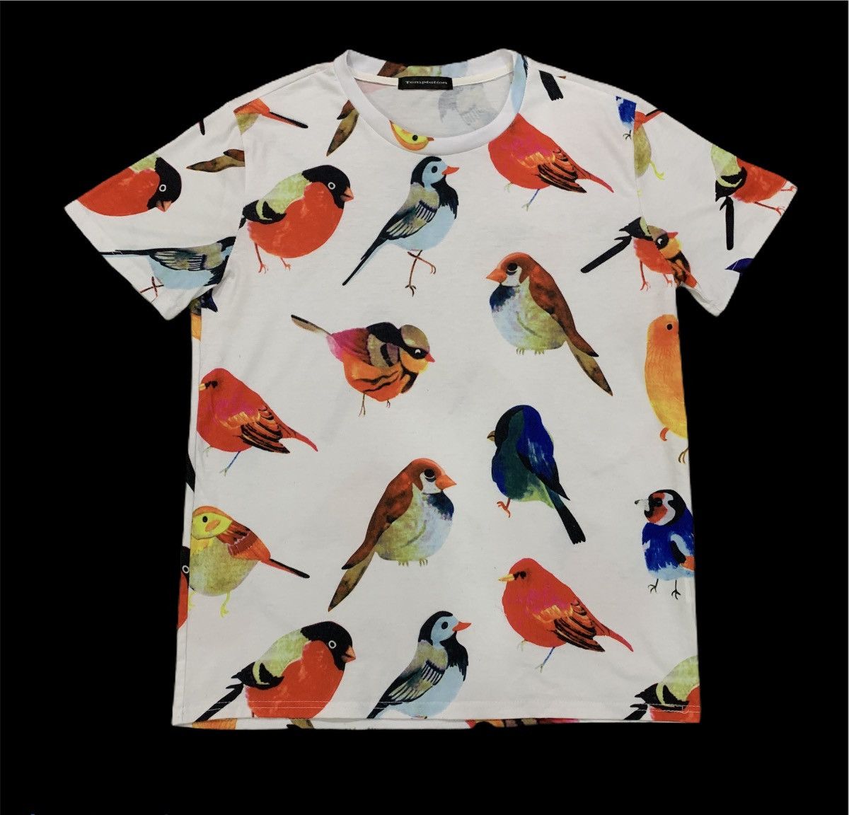 TEMPTATION Fullprint Allover Habitat Bird Streetwear Tshirt