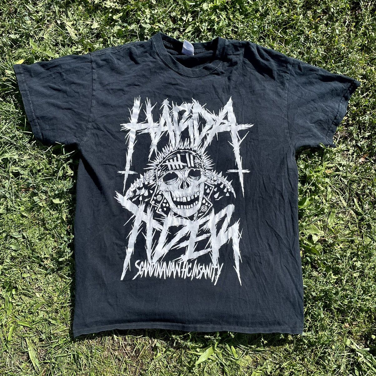 Vintage Vintage Y2K Thrashed Skull Graphic Band Tee Grunge Relaxed L Size US L / EU 52-54 / 3 - 1 Thumbnail