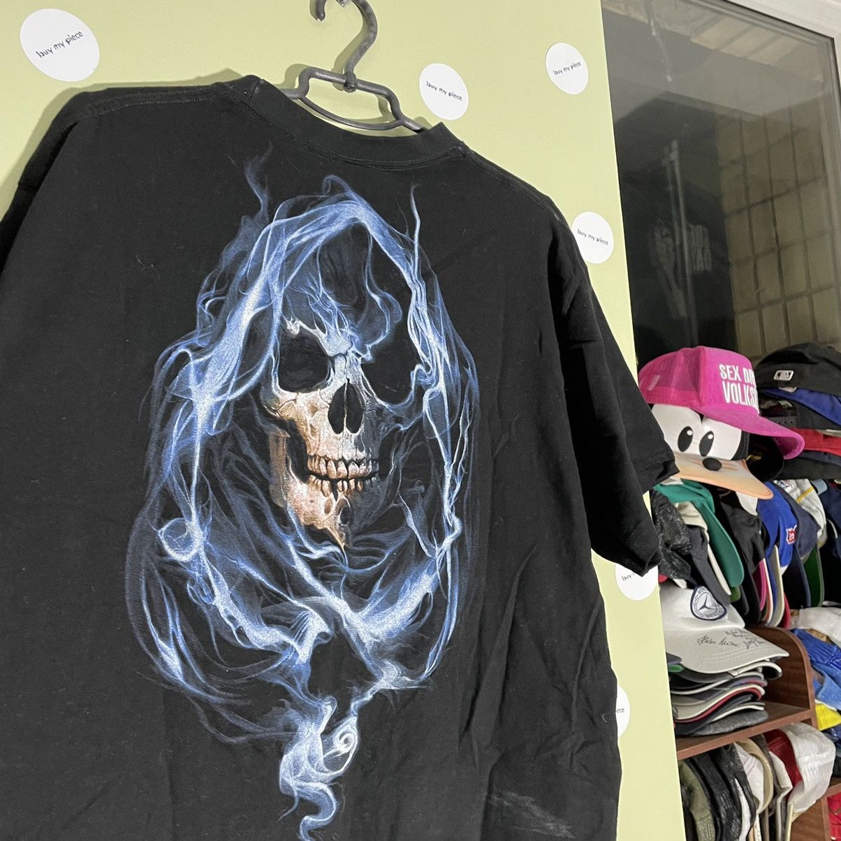 Vintage Vintage Y2K Grim Reaper Graphic Tee Horror Punk Aesthetic L Size US L / EU 52-54 / 3 - 8 Thumbnail