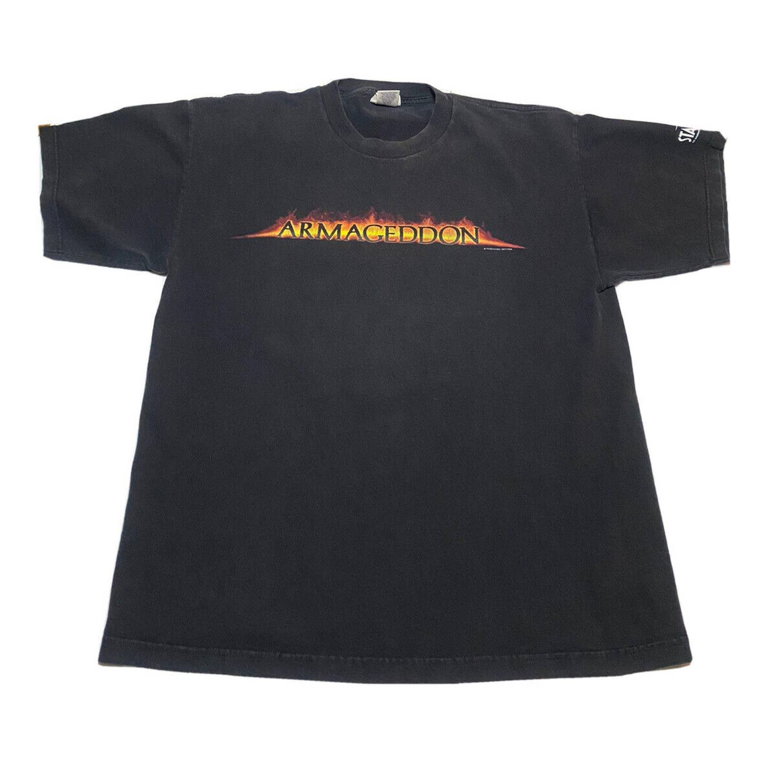 Vintage Vintage Armageddon Movie Promo T-Shirt Adult XL Black N1 