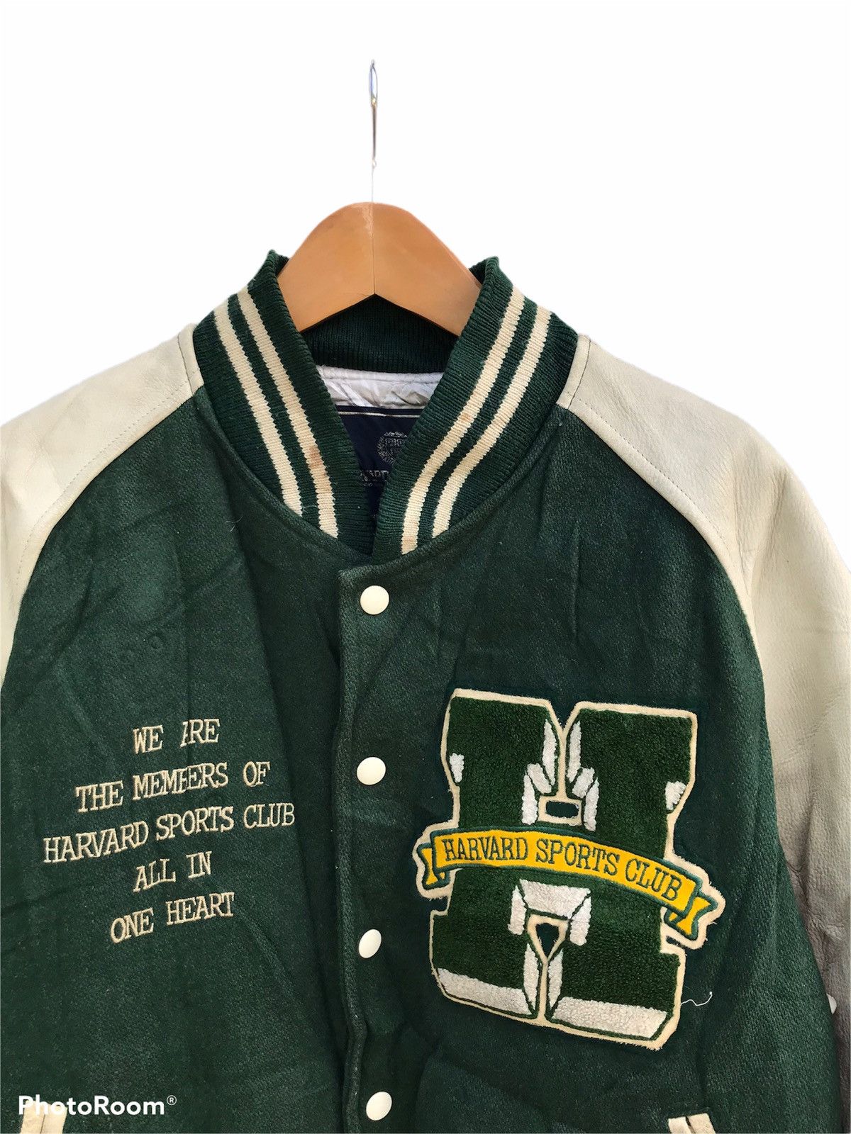 Vintage Vintage Harvard sport club varsity jacket Size US L / EU 52-54 / 3 - 2 Thumbnail