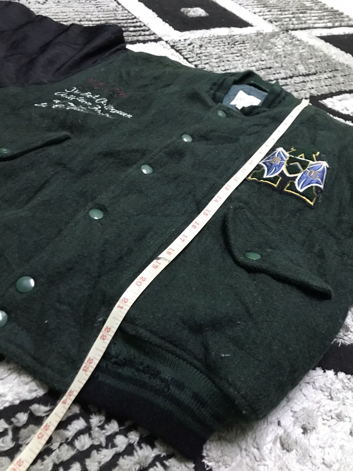Japanese Brand ASSSA studio wool varsity jacket Size US XL / EU 56 / 4 - 5 Thumbnail