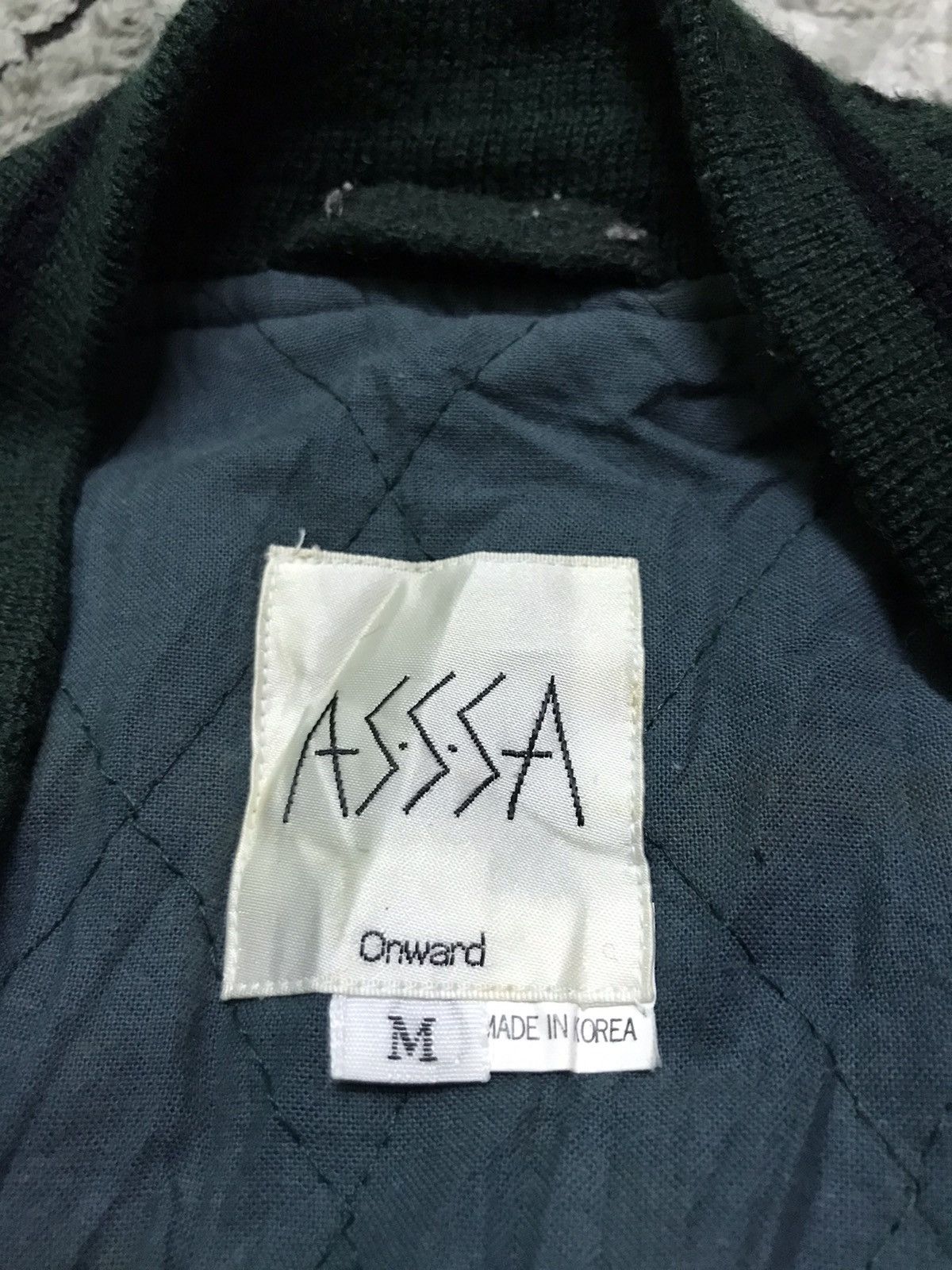 Japanese Brand ASSSA studio wool varsity jacket Size US XL / EU 56 / 4 - 3 Thumbnail